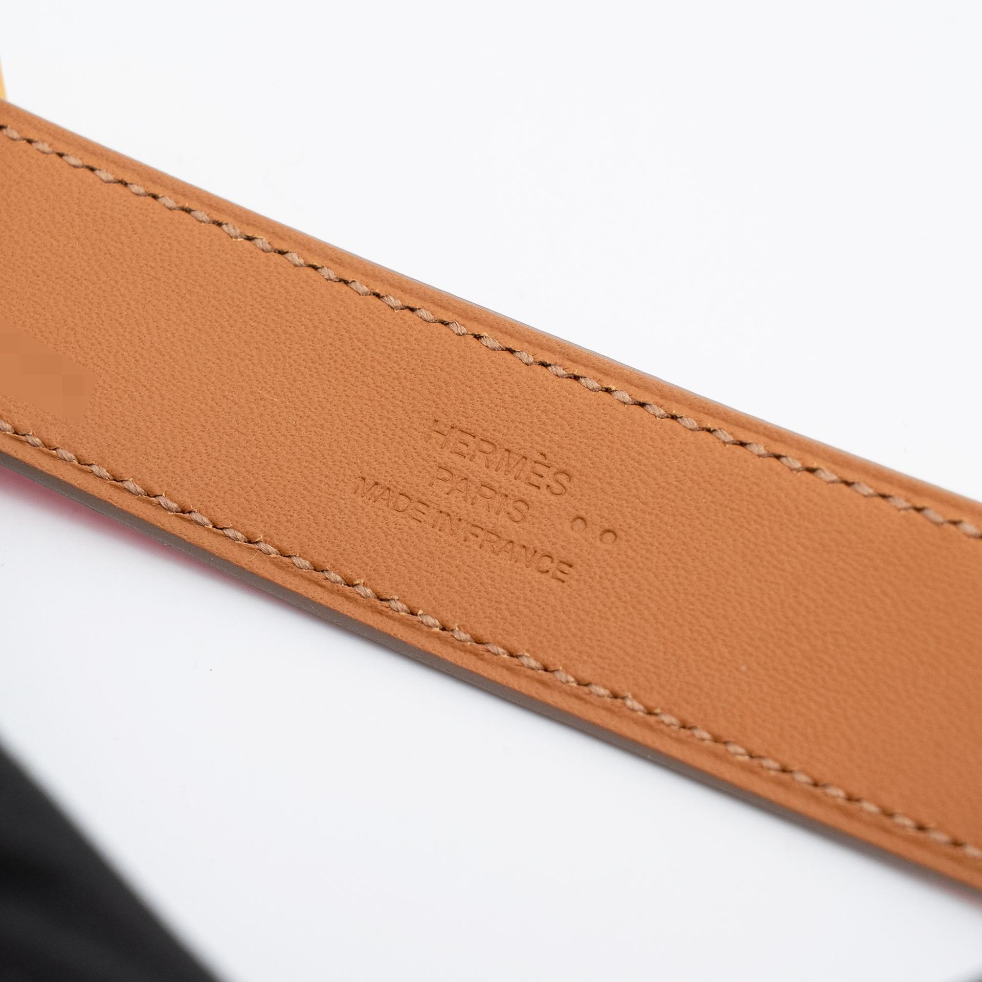 Unused ( Rank NS ) HERMÈS Bracelet Collier de Chien CDC 24 T1/XS Pink (5P) Crocodile Rose Gold hardware Z (2021) - 6