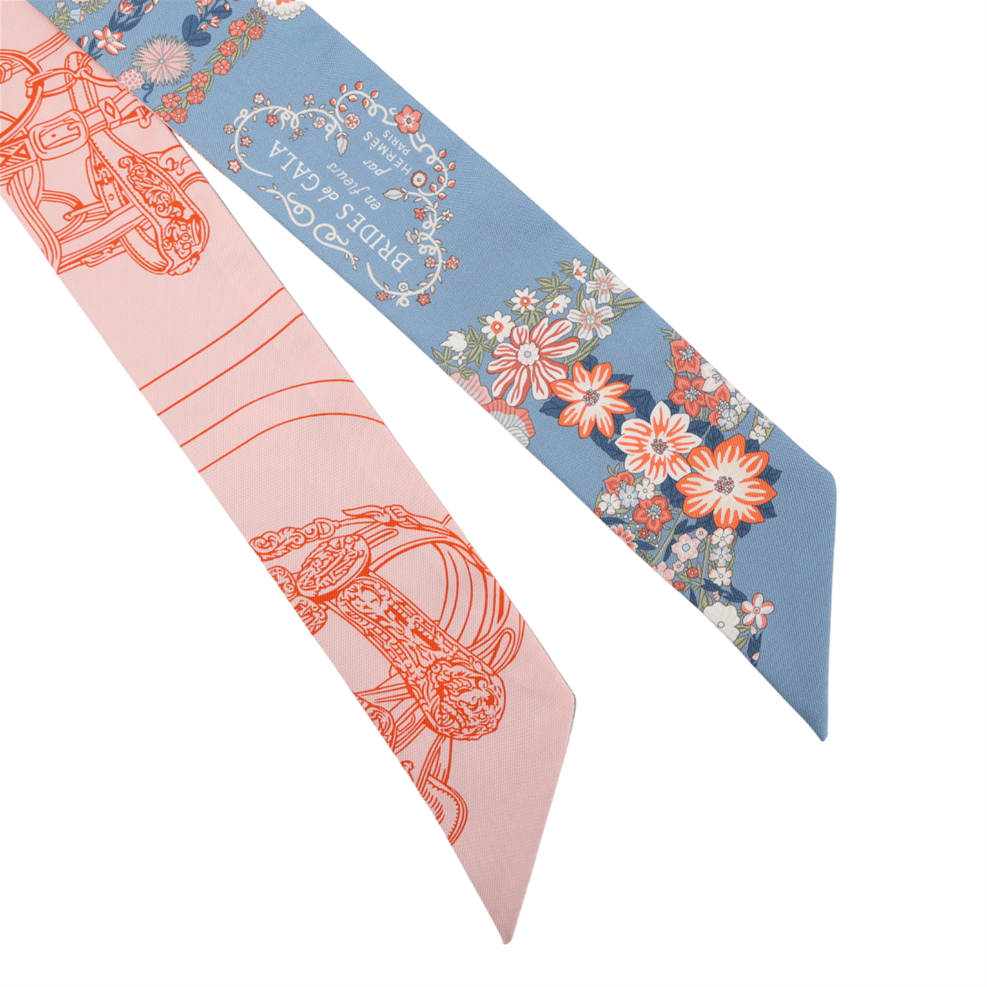 Twilly Brides de Gala en Fleurs Blue Red | GINZA XIAOMA