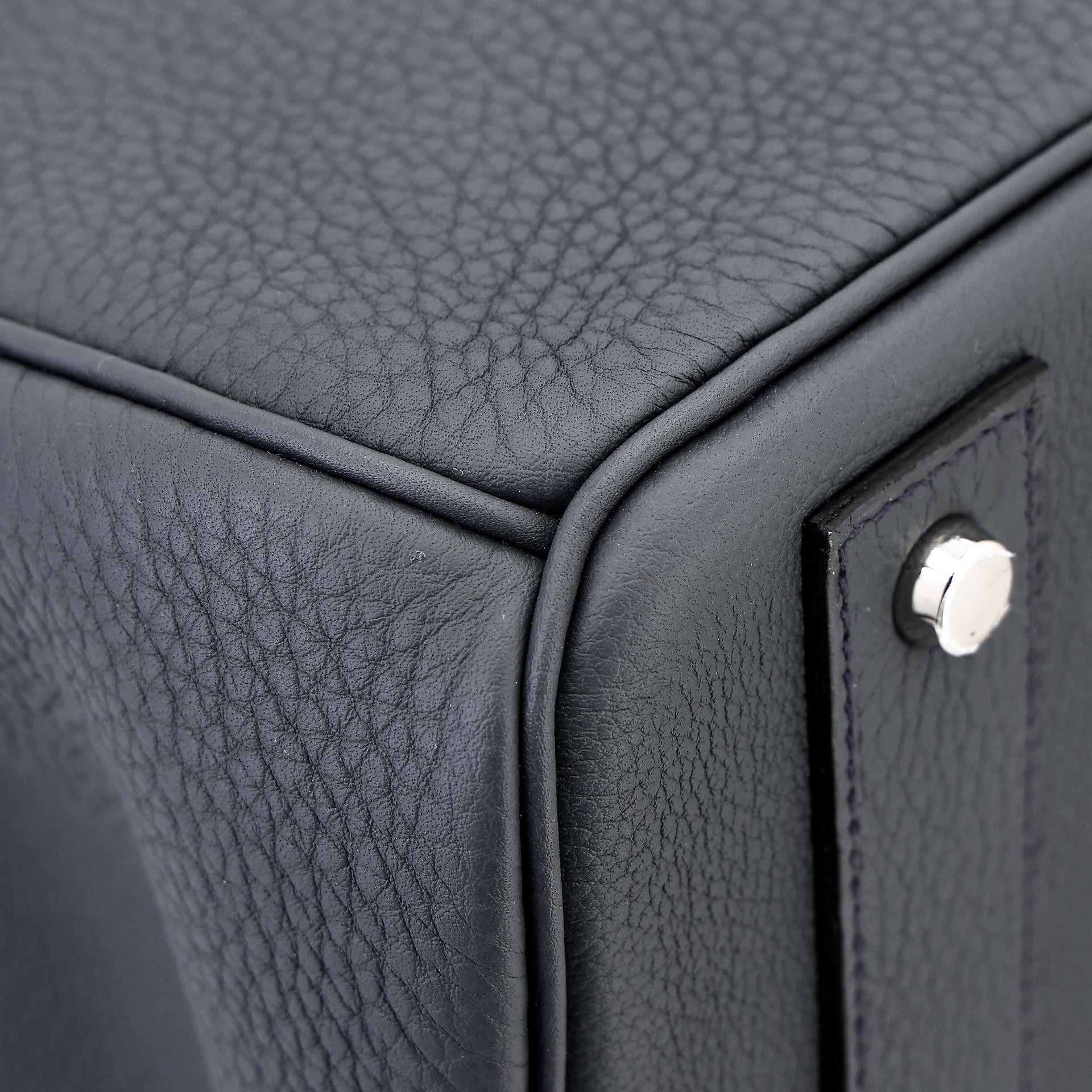 Excellent ( Rank SA ) HERMÈS Haut à Courroies HAC 40 Gris misty (H0) Togo Palladium hardware W (2024) - 11