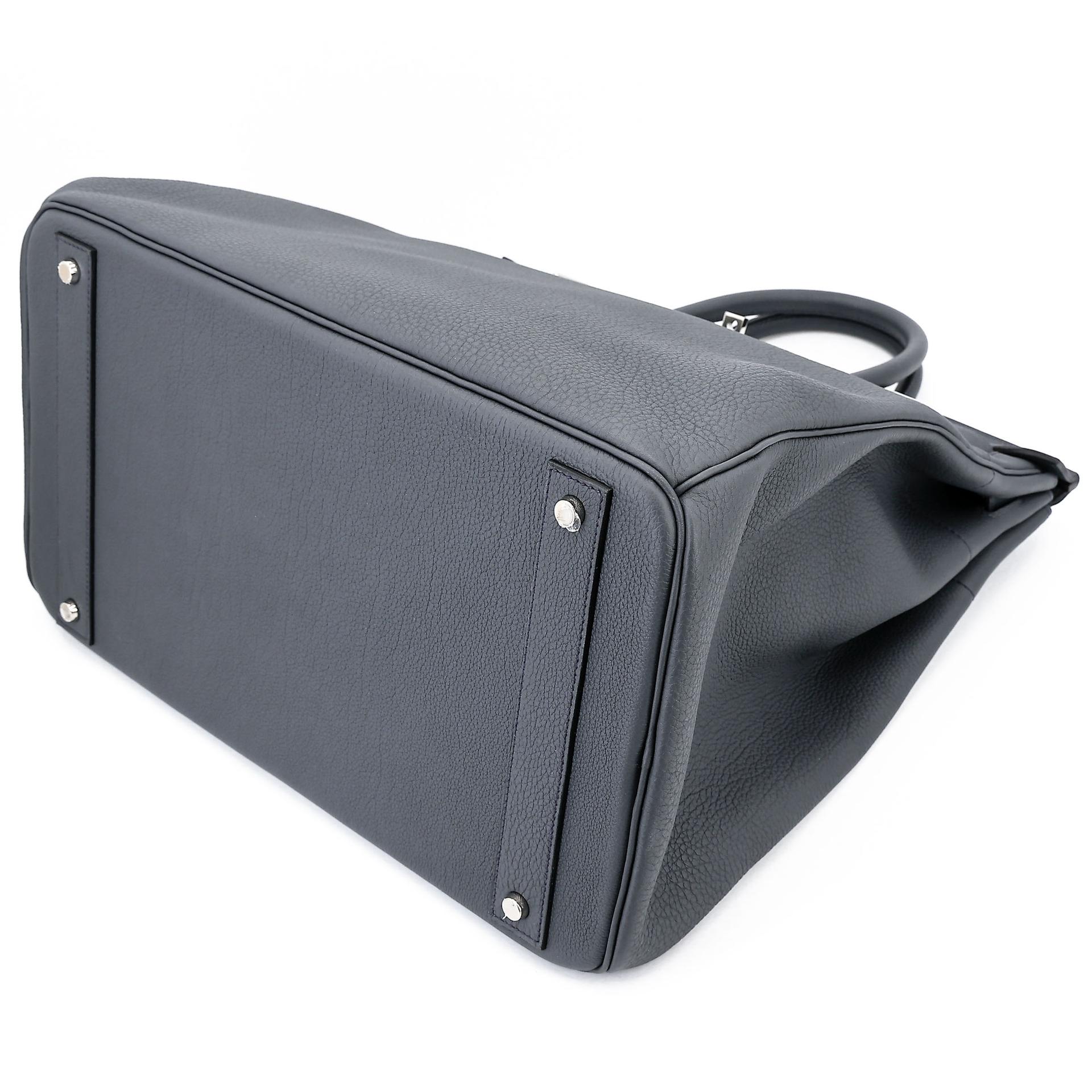 Excellent ( Rank SA ) HERMÈS Haut à Courroies HAC 40 Gris misty (H0) Togo Palladium hardware W (2024) - 4