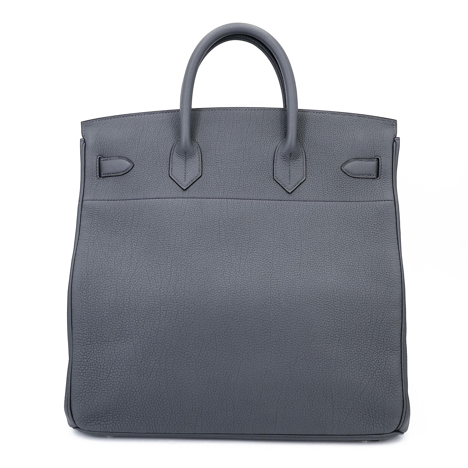 Excellent ( Rank SA ) HERMÈS Haut à Courroies HAC 40 Gris misty (H0) Togo Palladium hardware W (2024) - 2