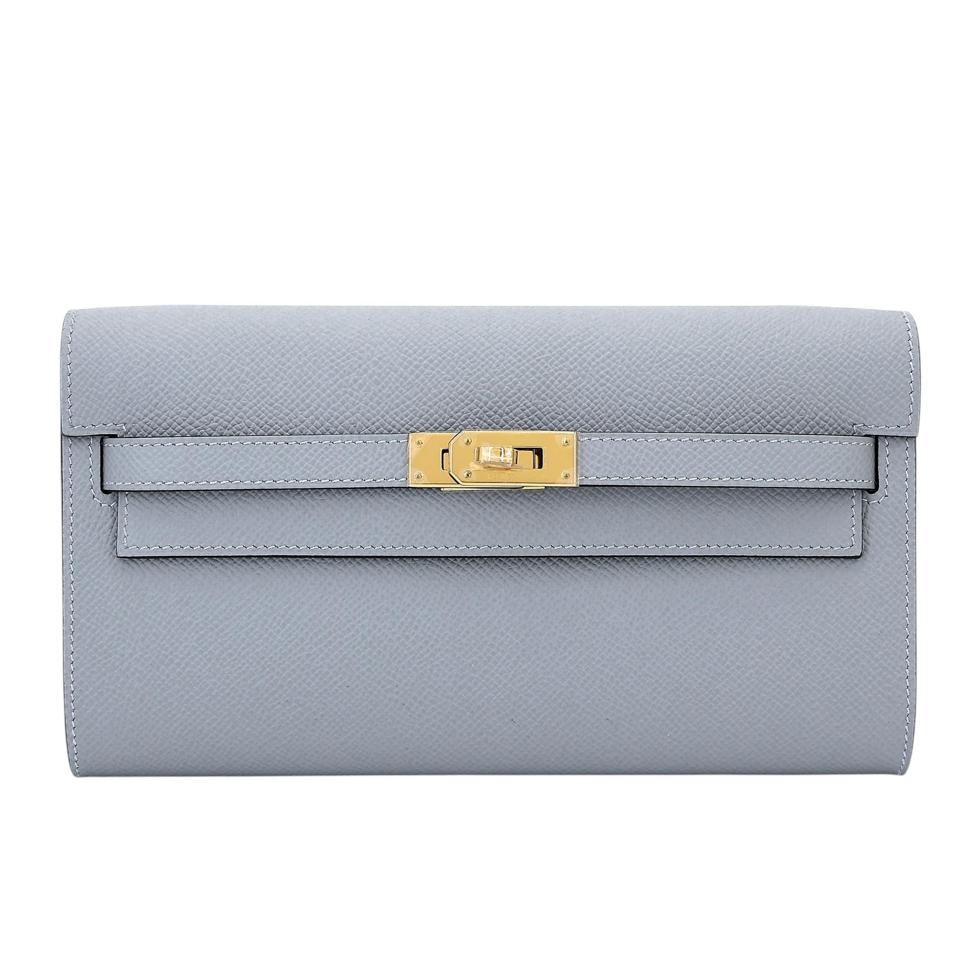 全新 HERMÈS 愛馬仕 Kelly To Go 錢包 P0 木偶灰 Gris Pantin Epsom皮 金扣 K刻 2025年 - 1