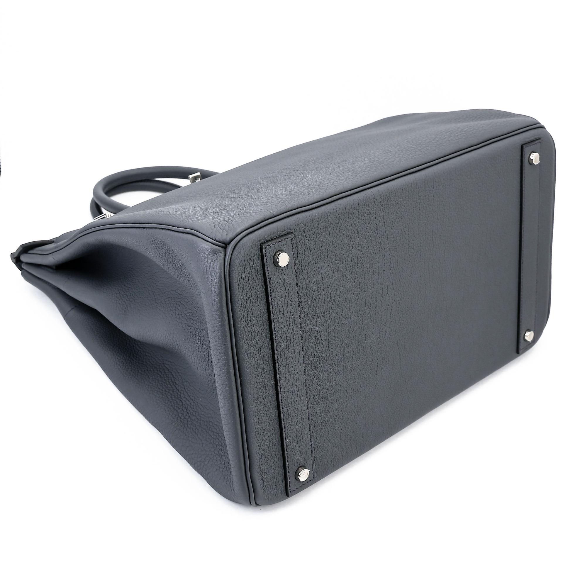 Excellent ( Rank SA ) HERMÈS Haut à Courroies HAC 40 Gris misty (H0) Togo Palladium hardware W (2024) - 5