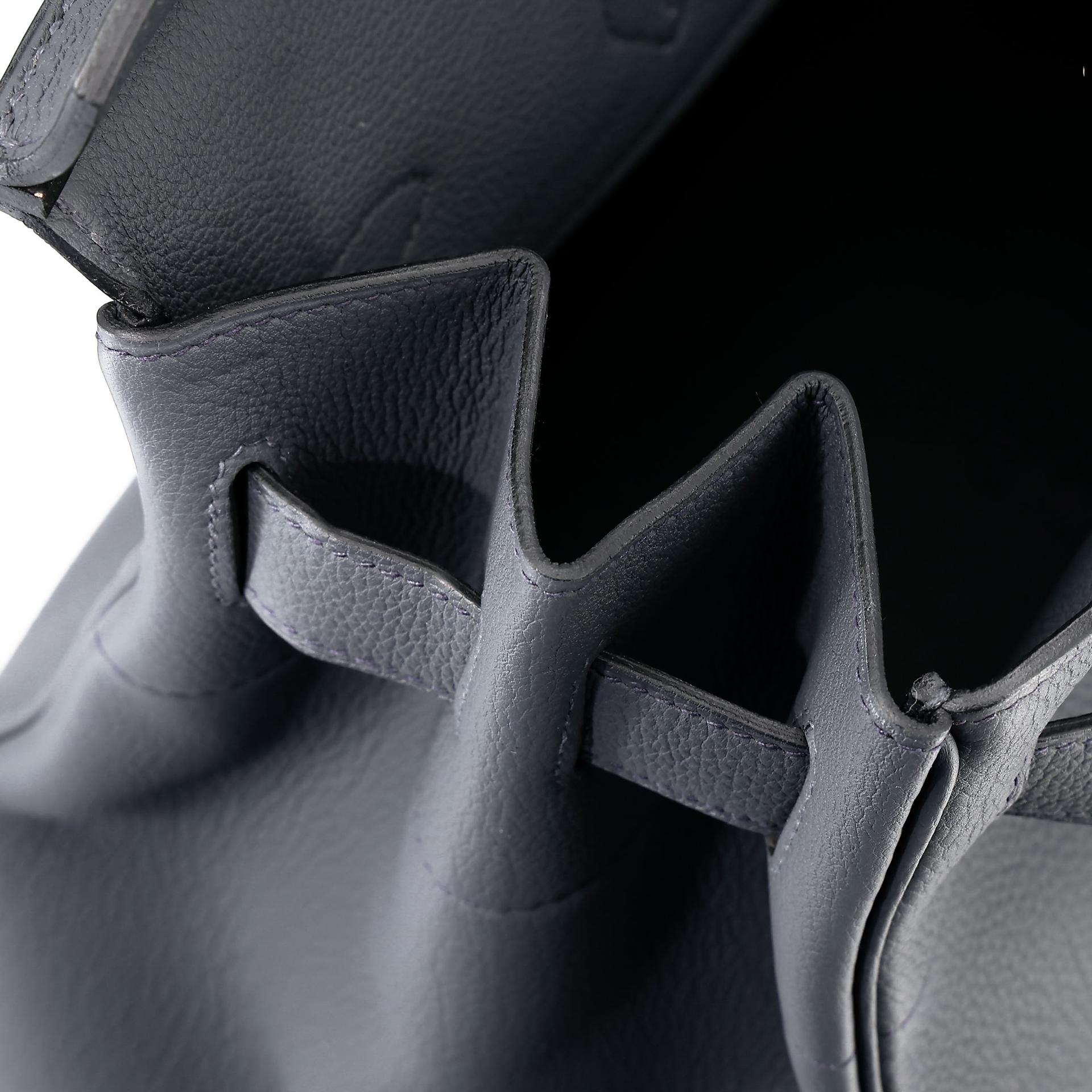 Excellent ( Rank SA ) HERMÈS Haut à Courroies HAC 40 Gris misty (H0) Togo Palladium hardware W (2024) - 20
