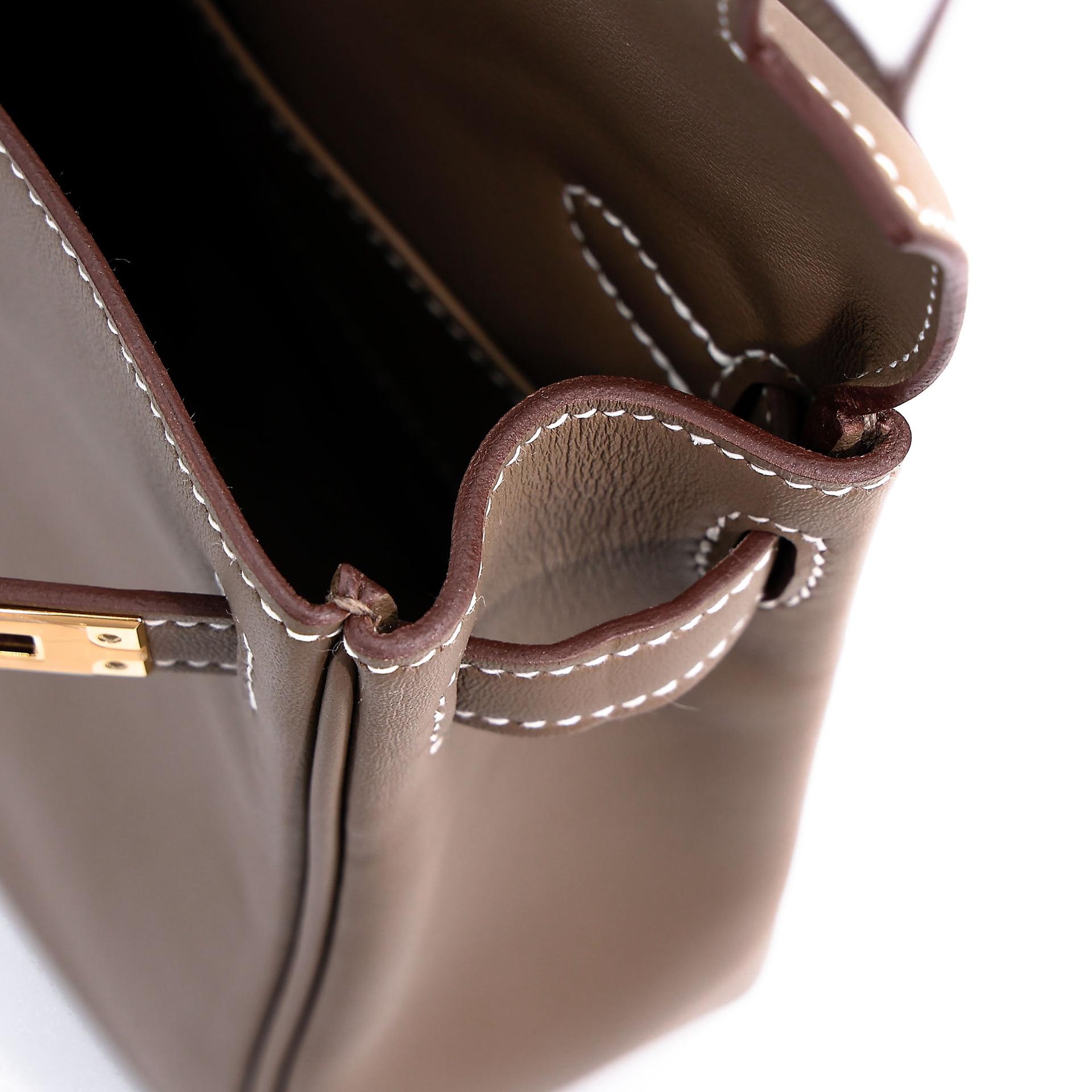 Brand New ( Rank N ) HERMÈS Kelly Jump Etoupe (18) Swift Gold hardware K (2025) - 24