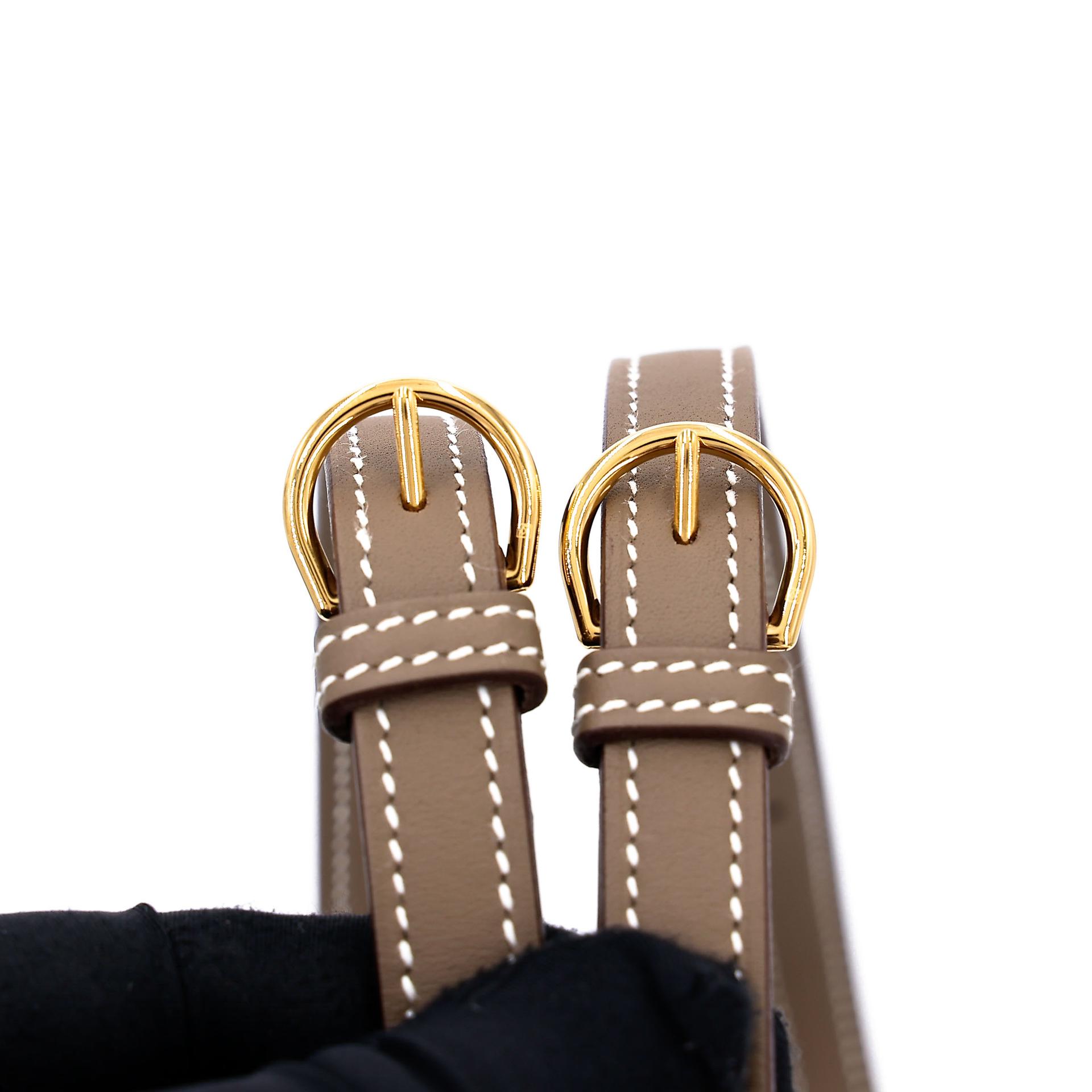 Brand New ( Rank N ) HERMÈS Kelly Jump Etoupe (18) Swift Gold hardware K (2025) - 4
