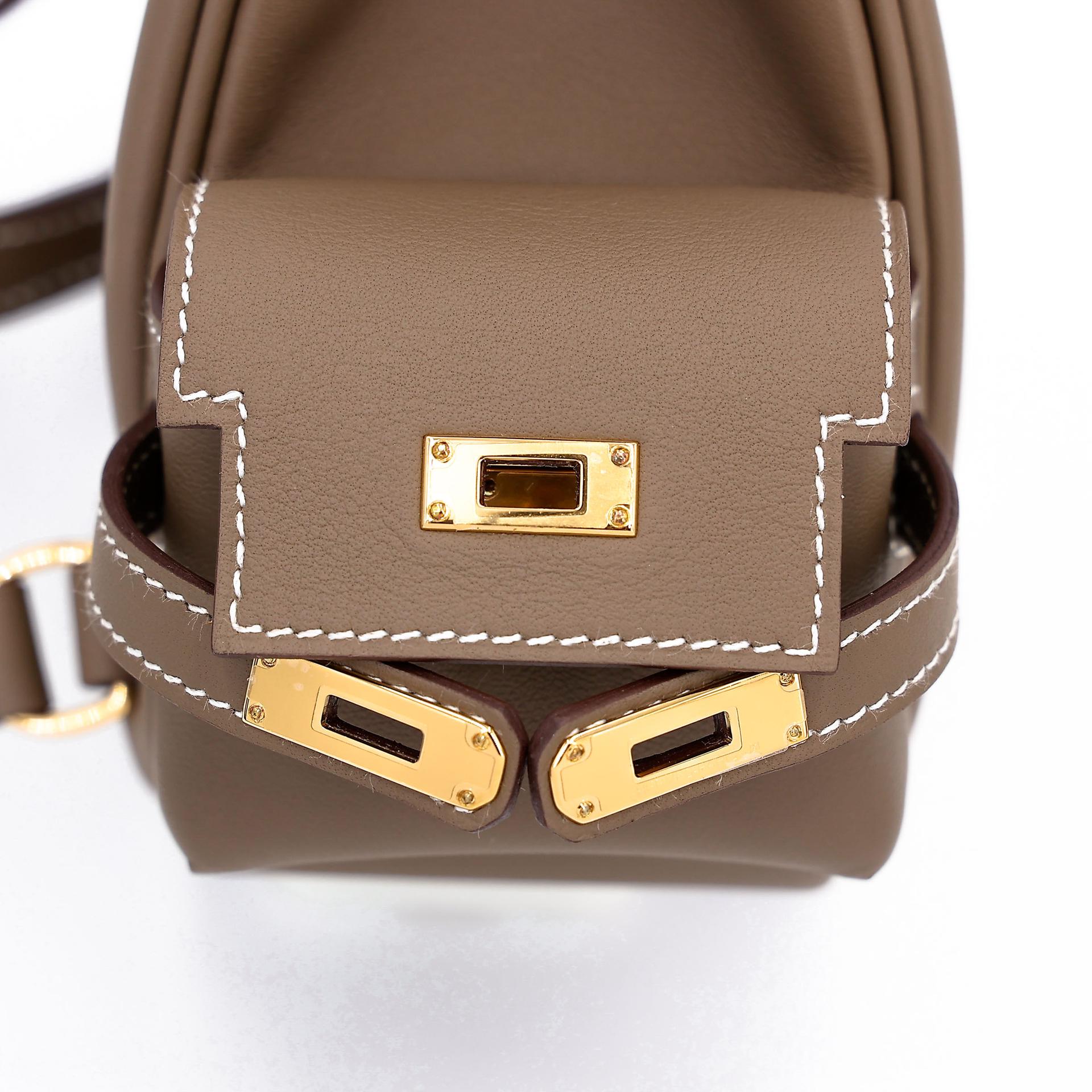 Brand New ( Rank N ) HERMÈS Kelly Jump Etoupe (18) Swift Gold hardware K (2025) - 8