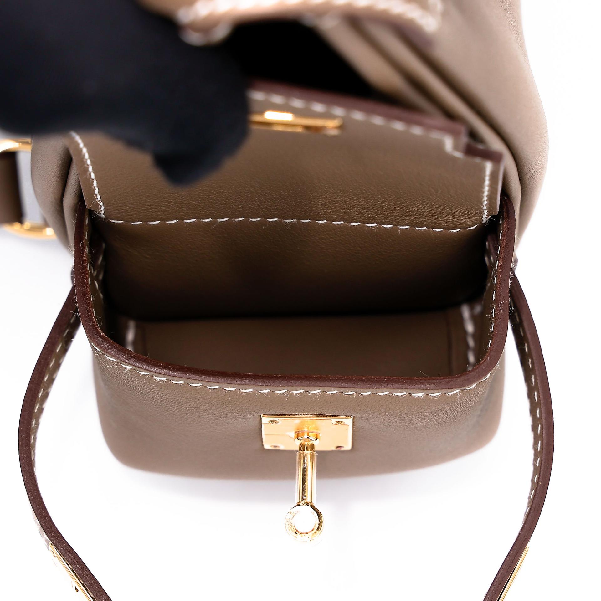 Brand New ( Rank N ) HERMÈS Kelly Jump Etoupe (18) Swift Gold hardware K (2025) - 11