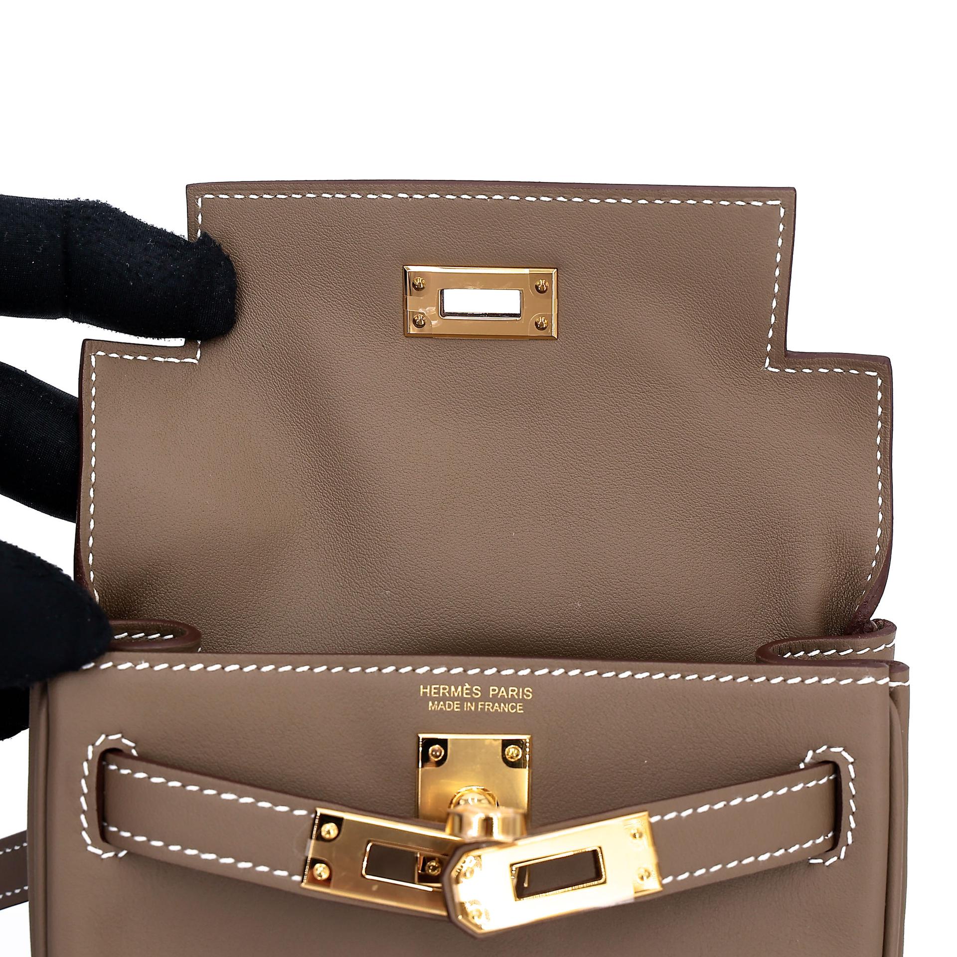 Brand New ( Rank N ) HERMÈS Kelly Jump Etoupe (18) Swift Gold hardware K (2025) - 21