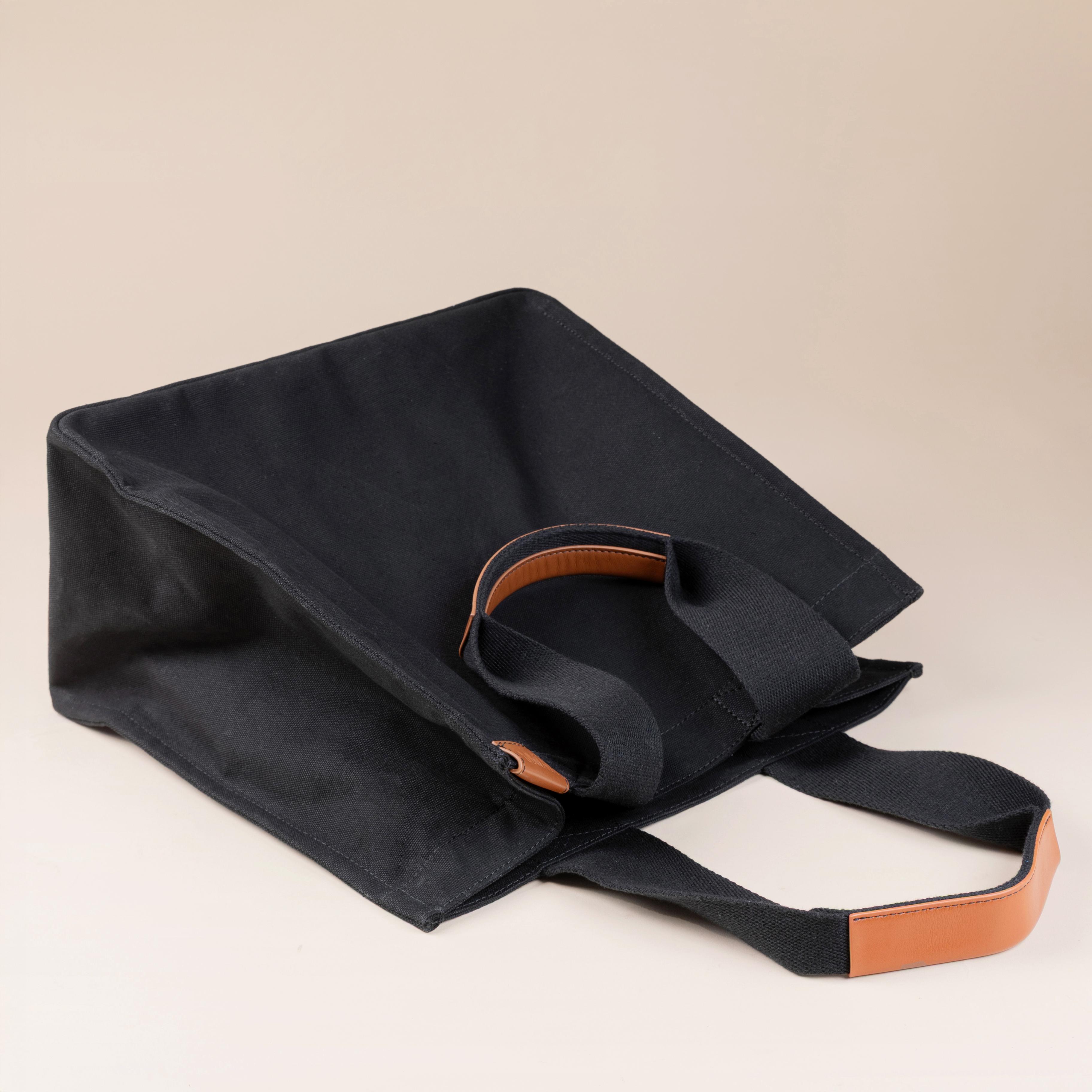 Brand New ( Rank N ) XIAOMA Travel Delight M Shopper Tote Black Canvas - 7