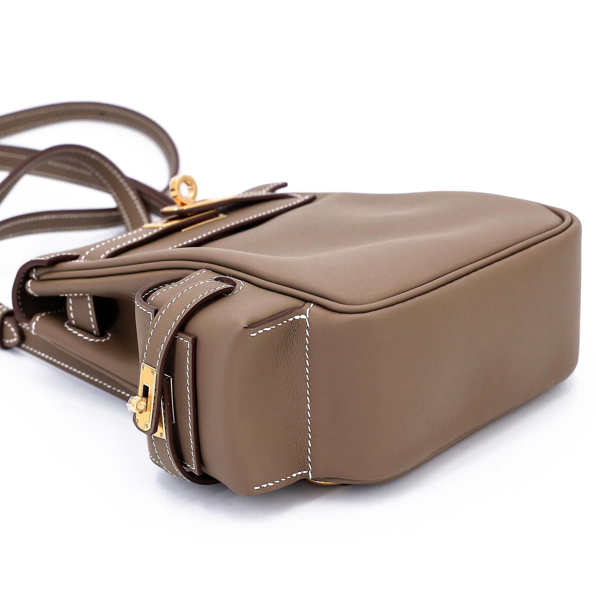 Brand New ( Rank N ) HERMÈS Kelly Jump Etoupe (18) Swift Gold hardware K (2025) - 14