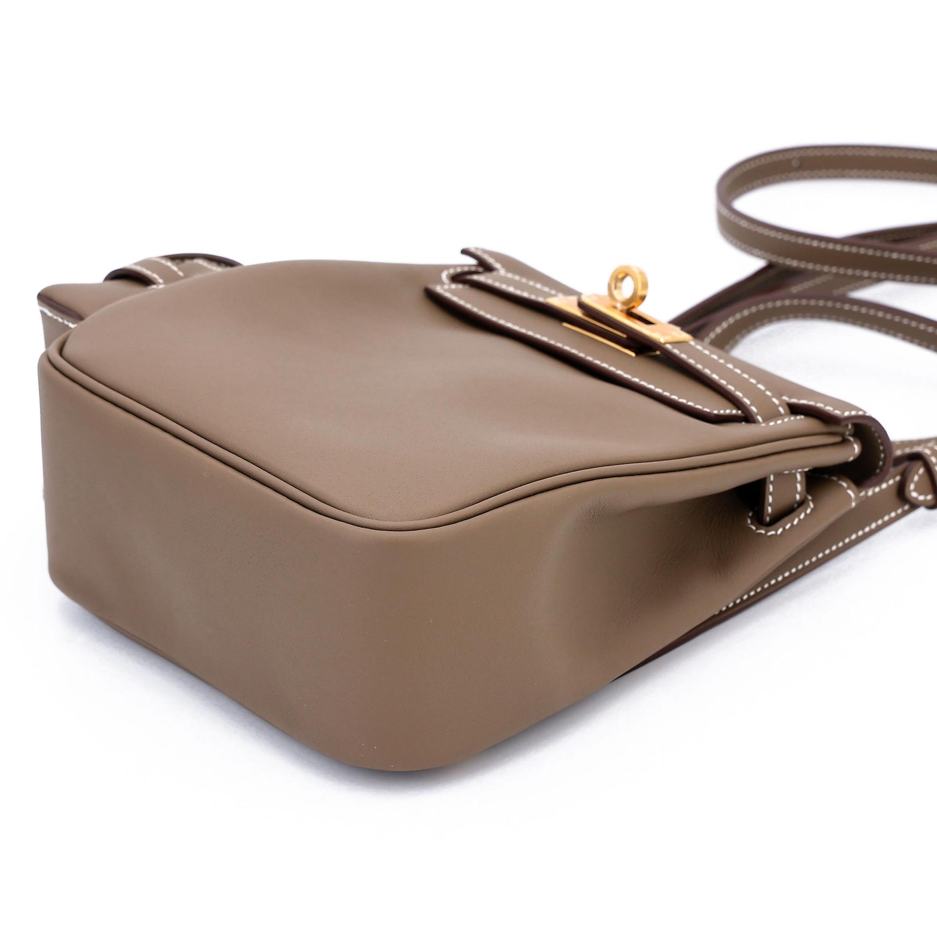 Brand New ( Rank N ) HERMÈS Kelly Jump Etoupe (18) Swift Gold hardware K (2025) - 13