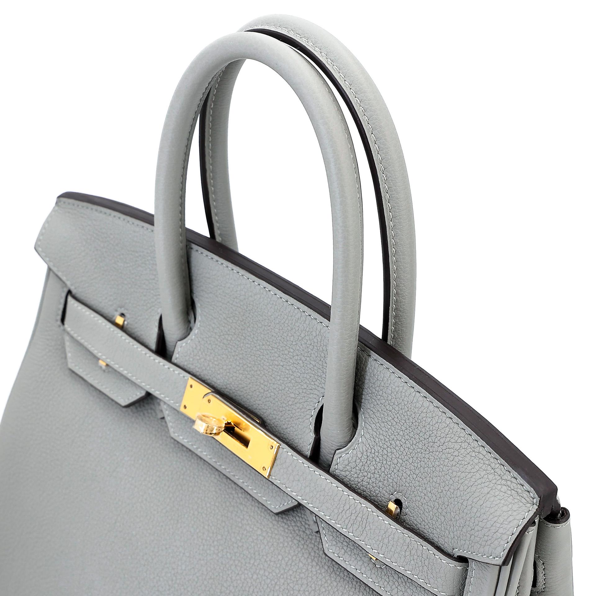 Unused ( Rank NS ) HERMÈS Birkin 30 Gris Mouette (4Z) Togo Gold hardware W (2024) - 5