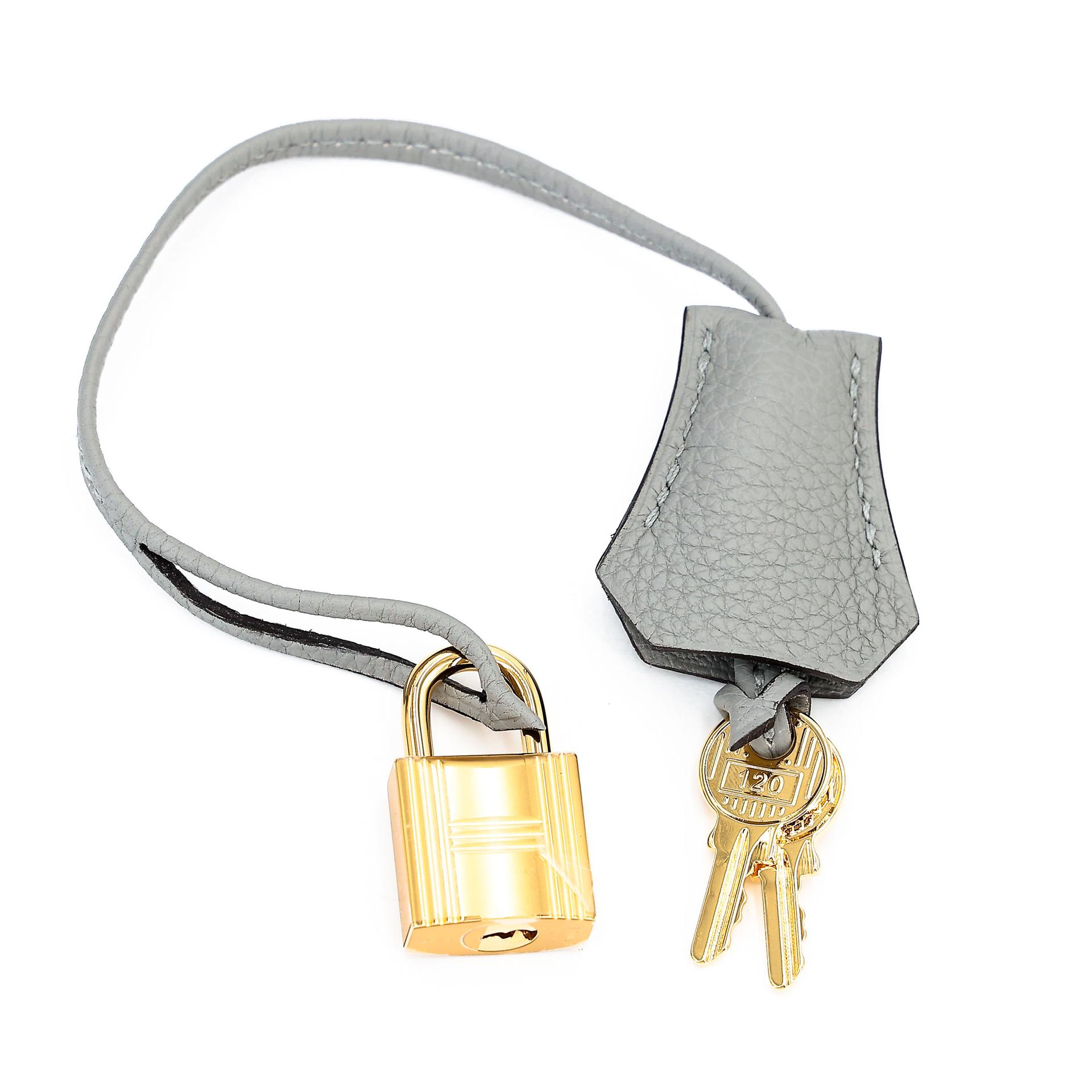 Unused ( Rank NS ) HERMÈS Birkin 30 Gris Mouette (4Z) Togo Gold hardware W (2024) - 18