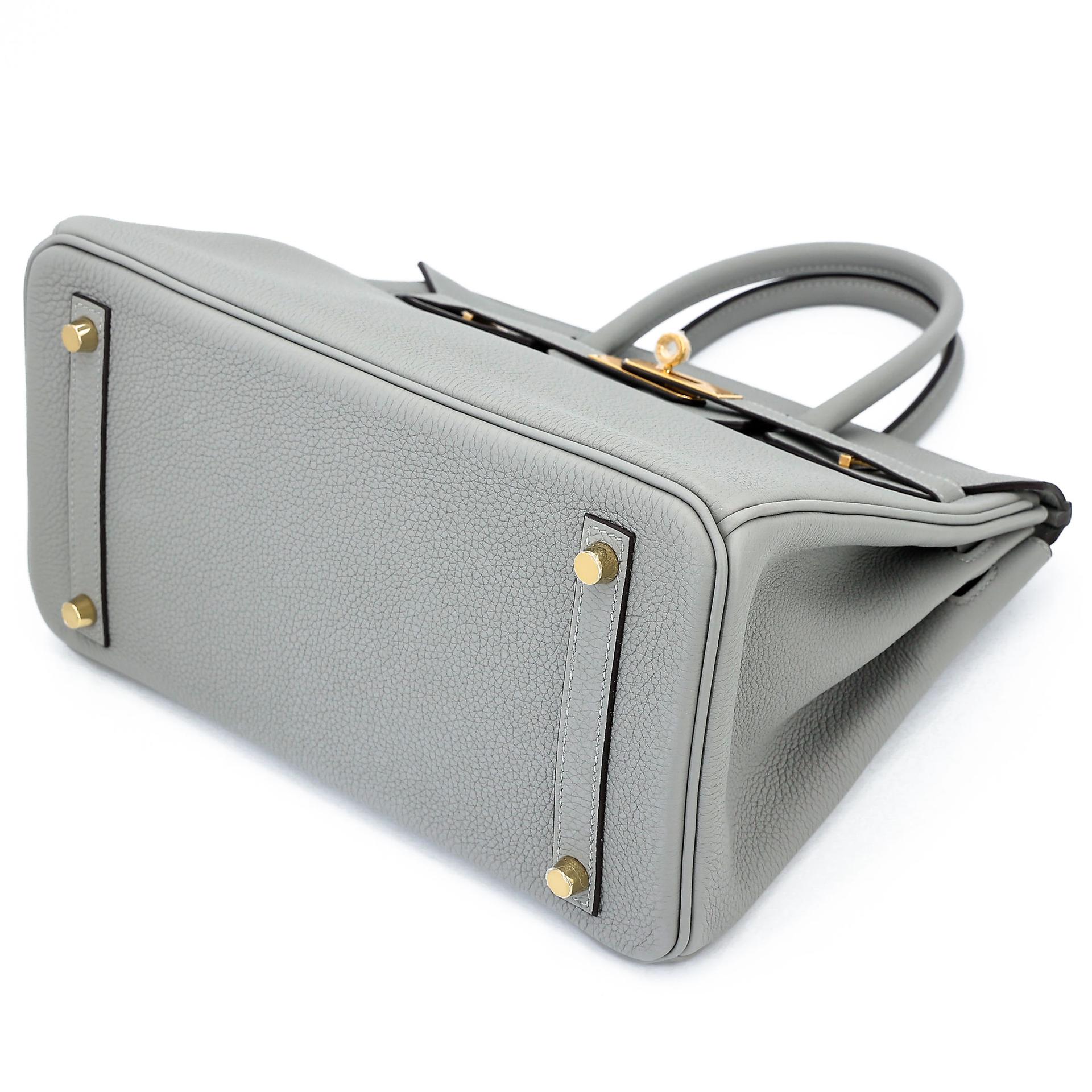Unused ( Rank NS ) HERMÈS Birkin 30 Gris Mouette (4Z) Togo Gold hardware W (2024) - 6
