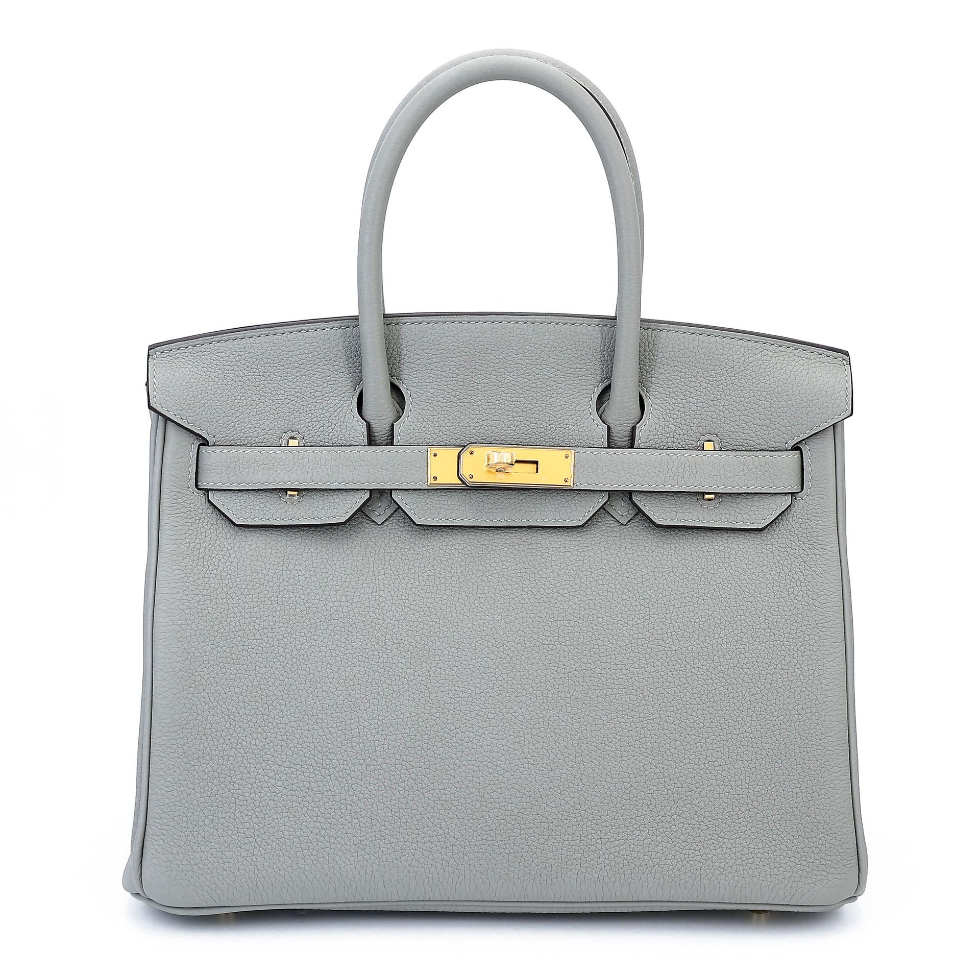 Unused ( Rank NS ) HERMÈS Birkin 30 Gris Mouette (4Z) Togo Gold hardware W (2024) - 1