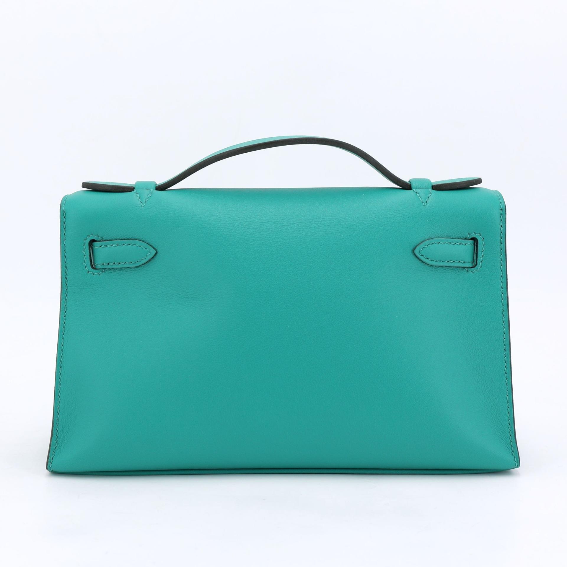 ランク NS 未使用品 HERMÈS エルメス ポシェットケリー ヴェールヴェロン (U1) スイフト ゴールド金具 C刻印 (2018) - 2