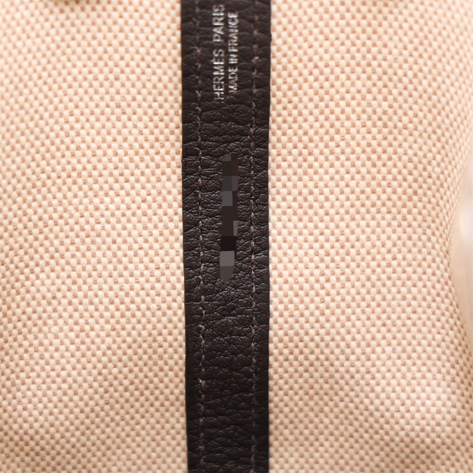Brand New ( Rank N ) HERMÈS Neo Garden Party 23 Ebene (46) Ecru Negonda Canvas Palladium hardware K (2025) - 13