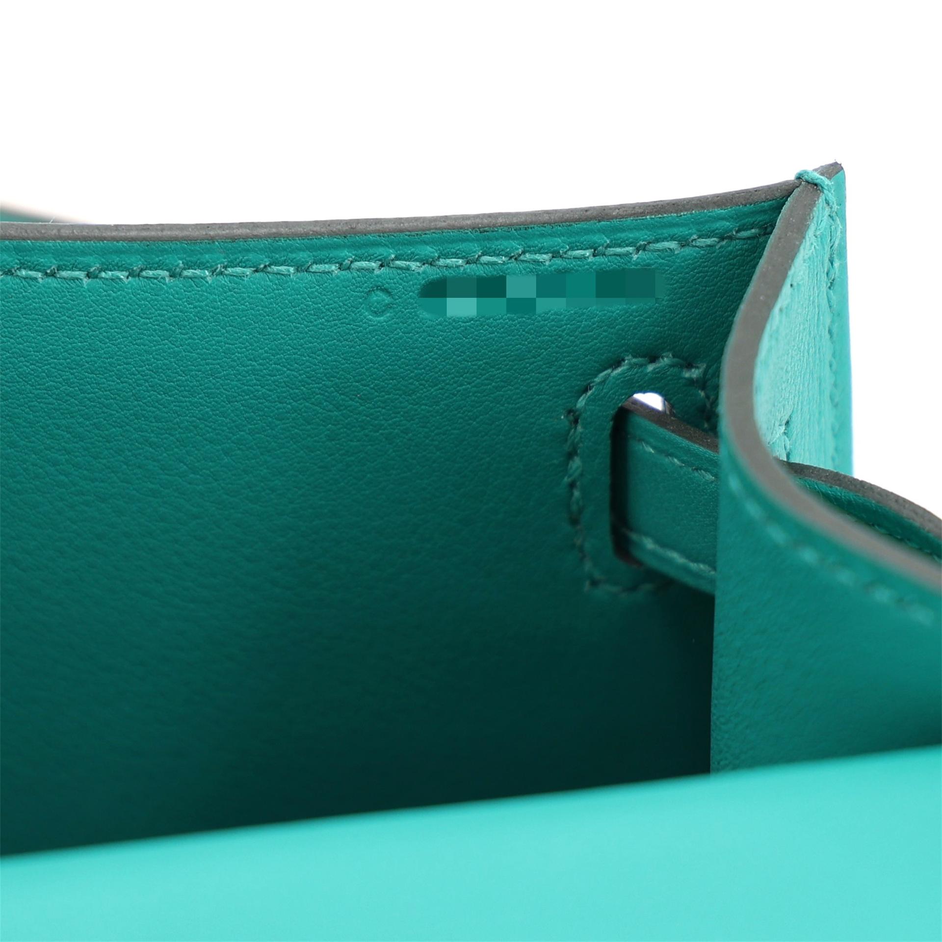 ランク NS 未使用品 HERMÈS エルメス ポシェットケリー ヴェールヴェロン (U1) スイフト ゴールド金具 C刻印 (2018) - 17