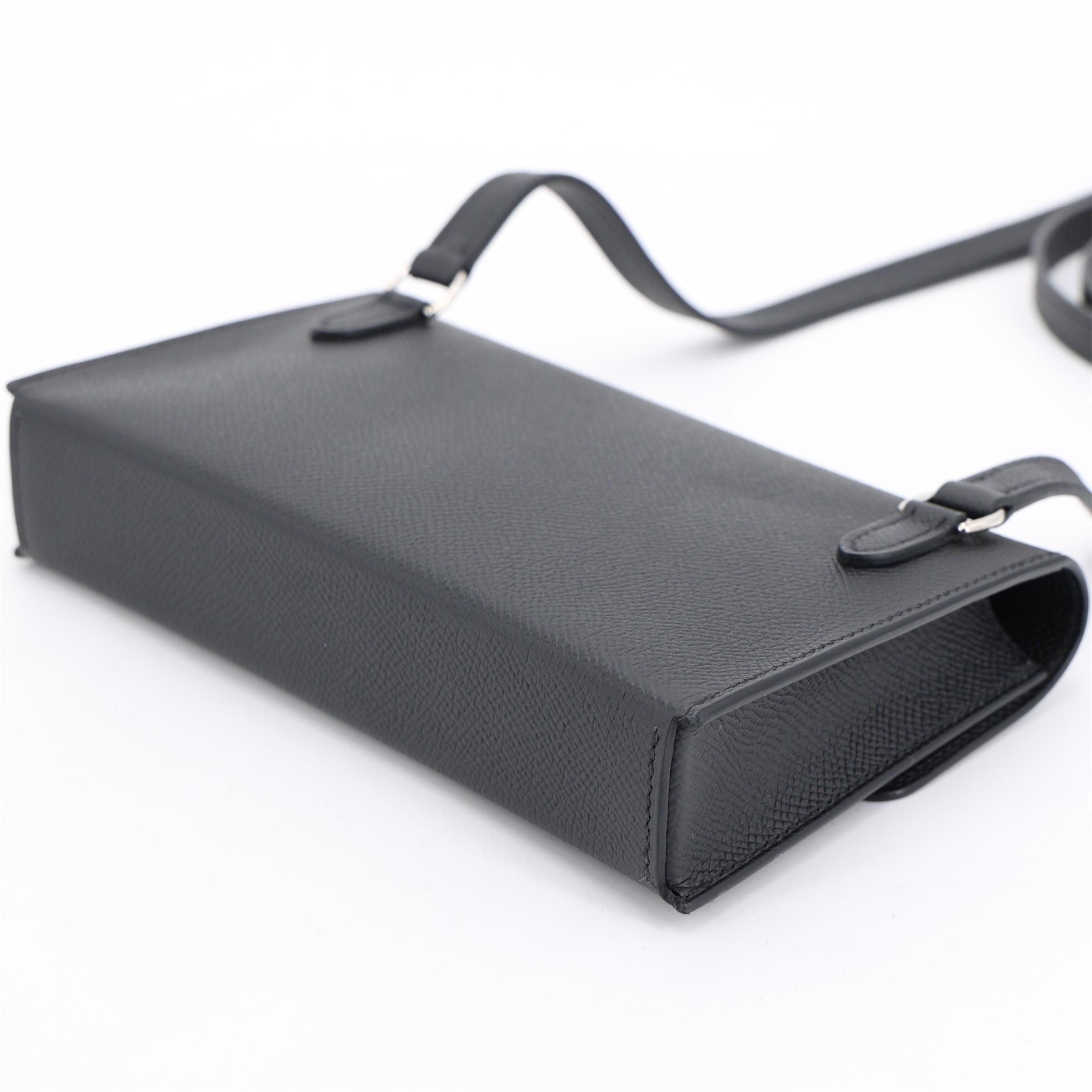 全新 HERMÈS 愛馬仕 Hermesnap  錢包 89 黑色 Noir (Black) Epsom皮 銀扣 K刻 2025年 - 6