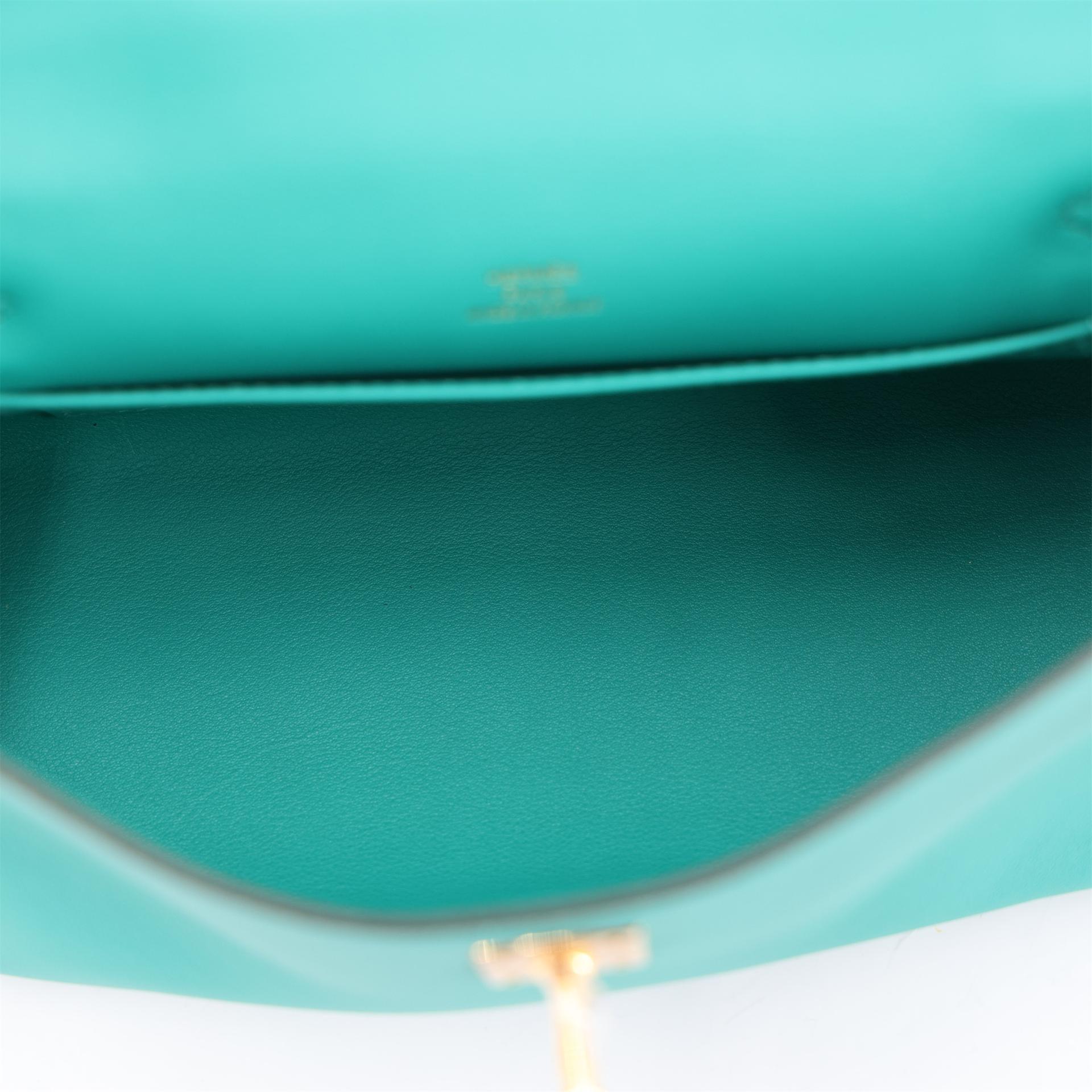 ランク NS 未使用品 HERMÈS エルメス ポシェットケリー ヴェールヴェロン (U1) スイフト ゴールド金具 C刻印 (2018) - 13