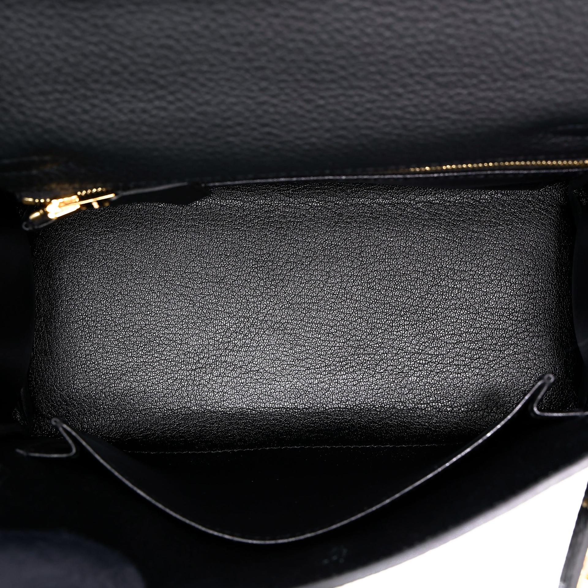 未使用保存品 HERMÈS 愛馬仕 Kelly 25 Touch 89 黑色 Noir (Black) 蜥蜴皮 Togo小牛皮 金扣 B刻 2023年 - 18