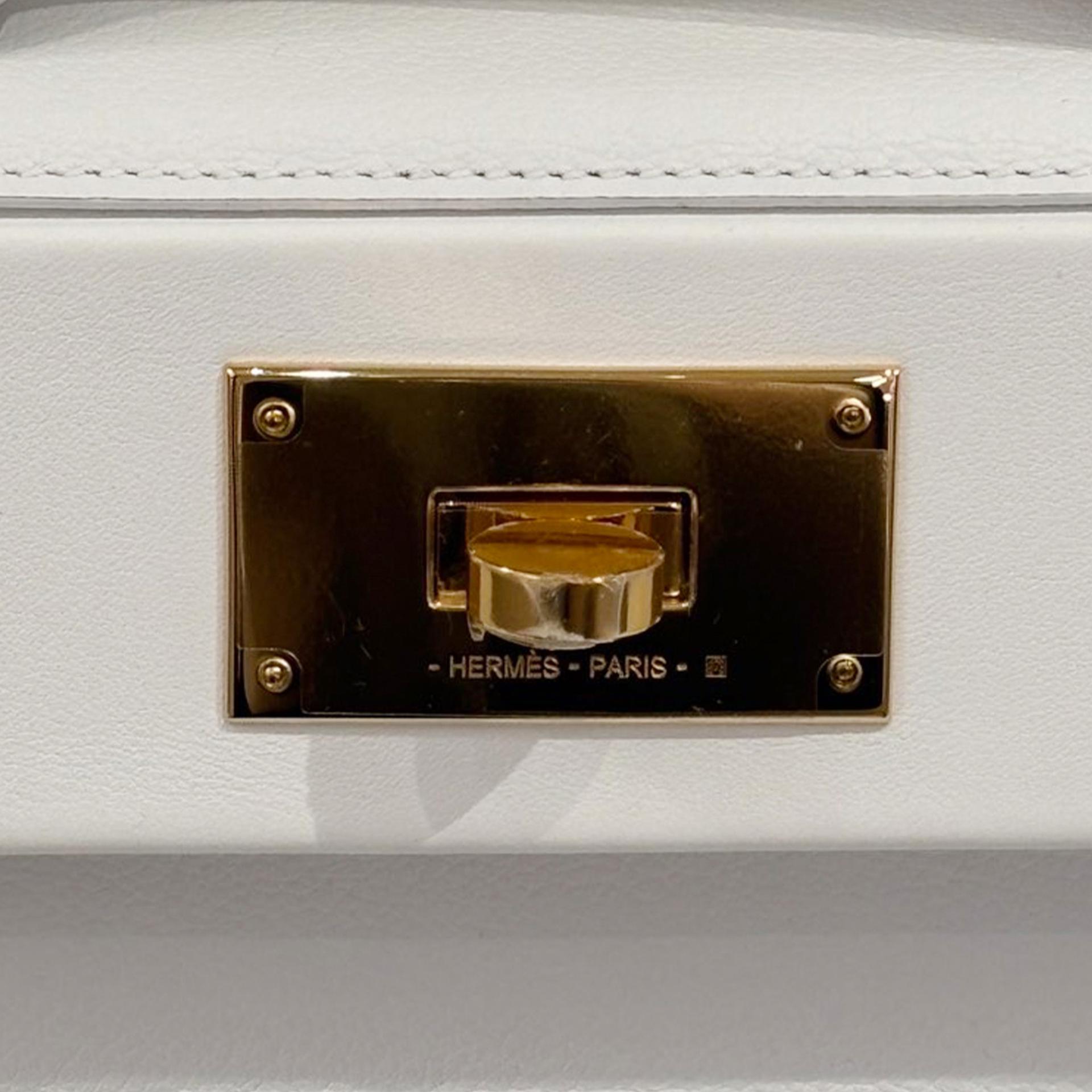 ランク N 新品  HERMÈS エルメス  ヴァンキャトルミニ ホワイト スイフト エバーカラー ゴールド金具 K刻印 - 5