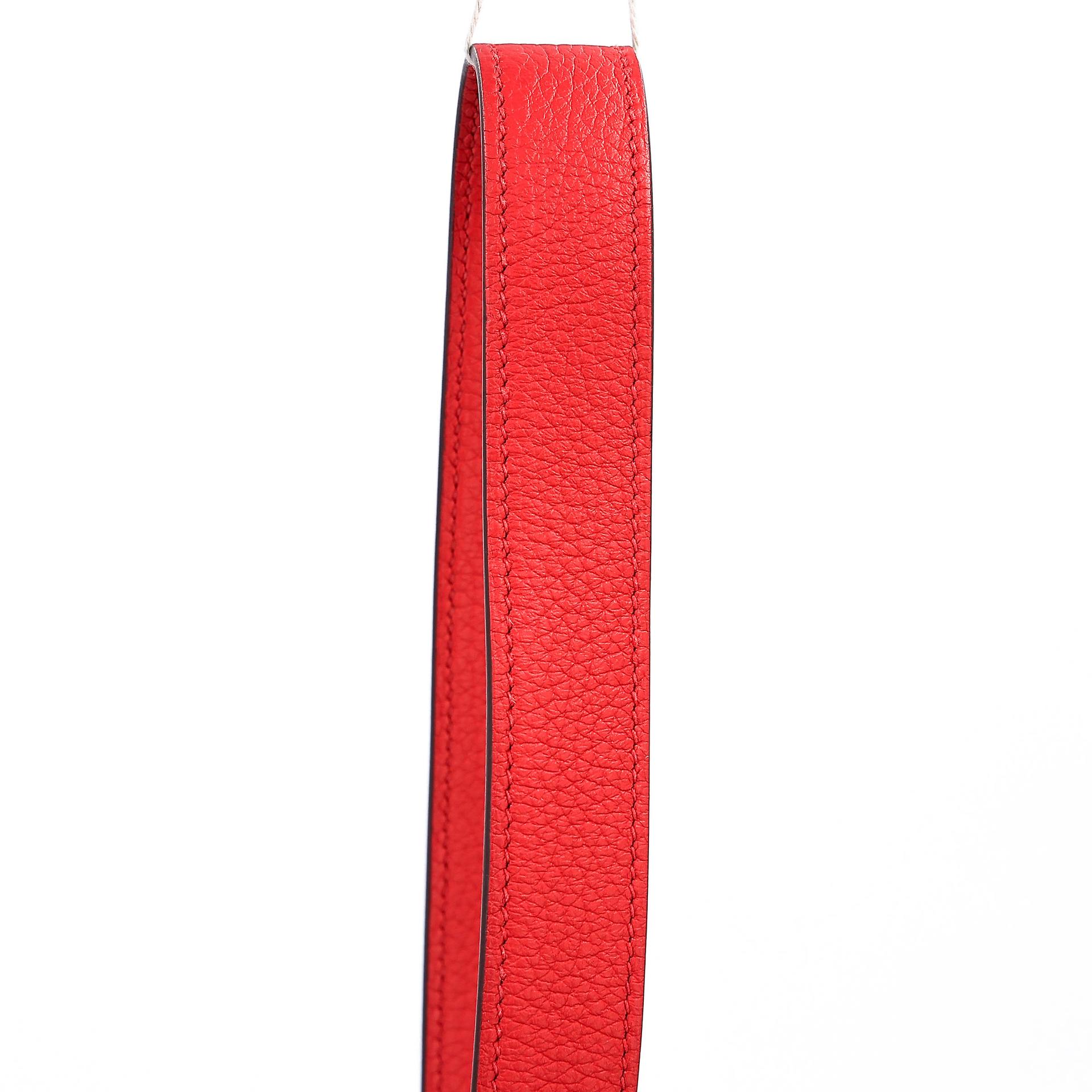 ランク SA HERMÈS エルメス ミニリンディ ルージュトマト (S5) トリヨン シルバー金具 Z刻印 (2021) - 4