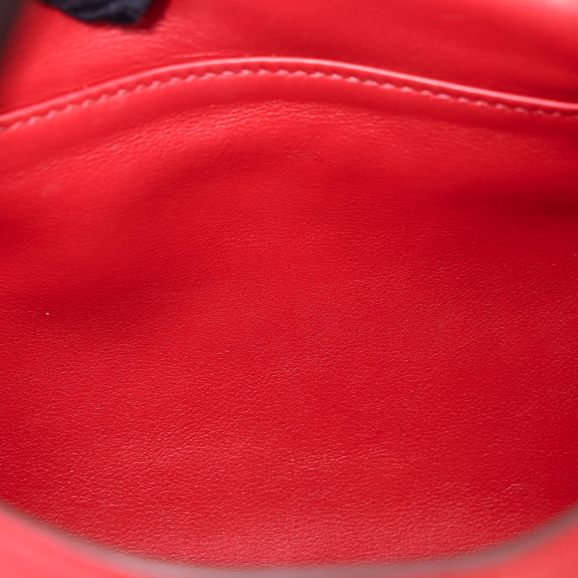 Very Good ( Rank A) HERMÈS Mini Lindy Rouge Piment (5X) Swift Palladium hardware Z (2021) - 21