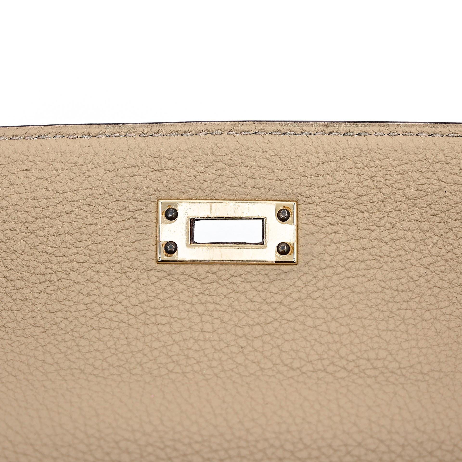 Excellent ( Rank SA ) HERMÈS Special Order Kelly 25 HSS Trench (S2) Jaune Ambre (9D) Togo Permabrass hardware D (2019) - 11