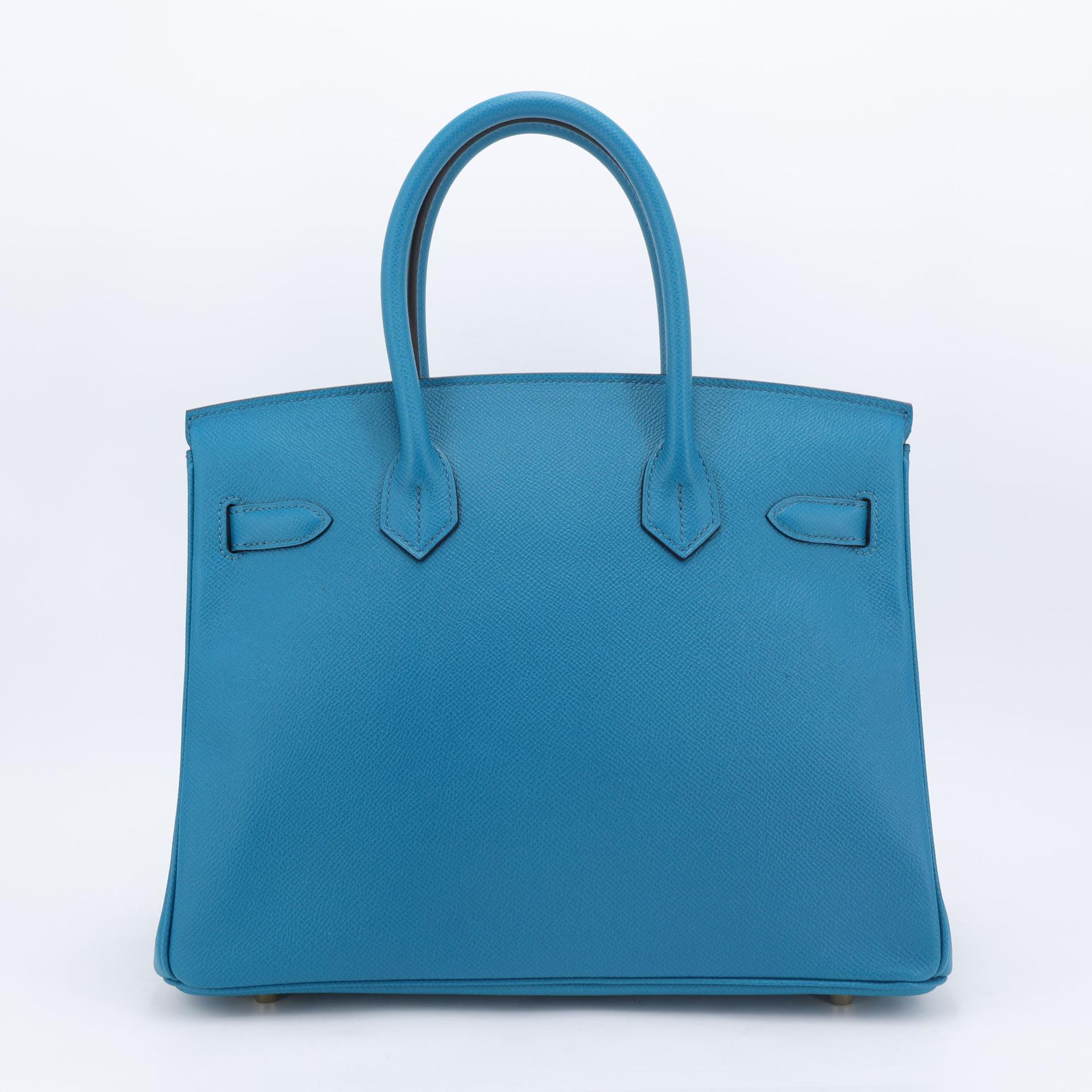 Birkin 30 Bleu Izmir (7W)