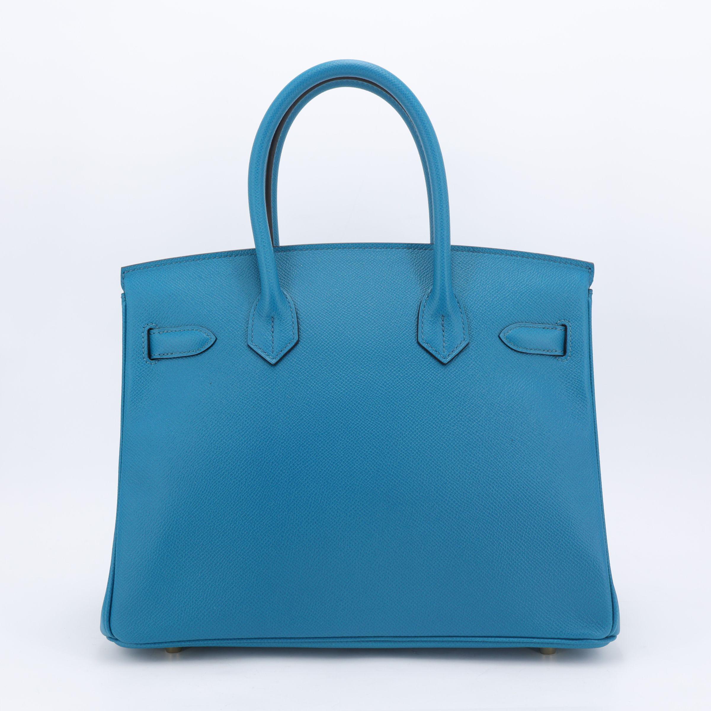 Birkin 30 Bleu Izmir (7W)