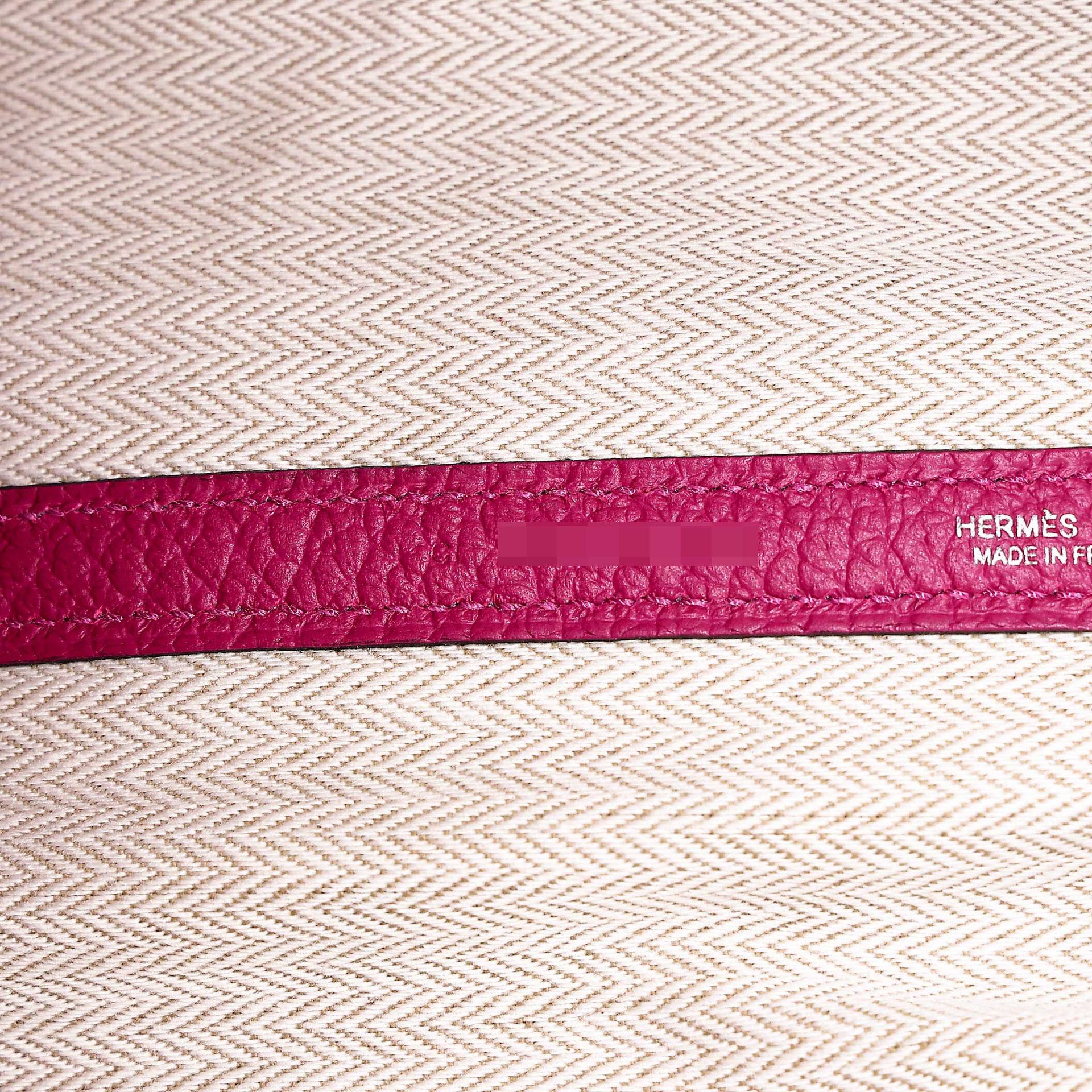 SA超美品 HERMÈS 愛馬仕 Garden Party 花園 TPM 30 L3 玫粉色 Rose Purple Negonda皮 銀扣 C刻 2018年 - 13