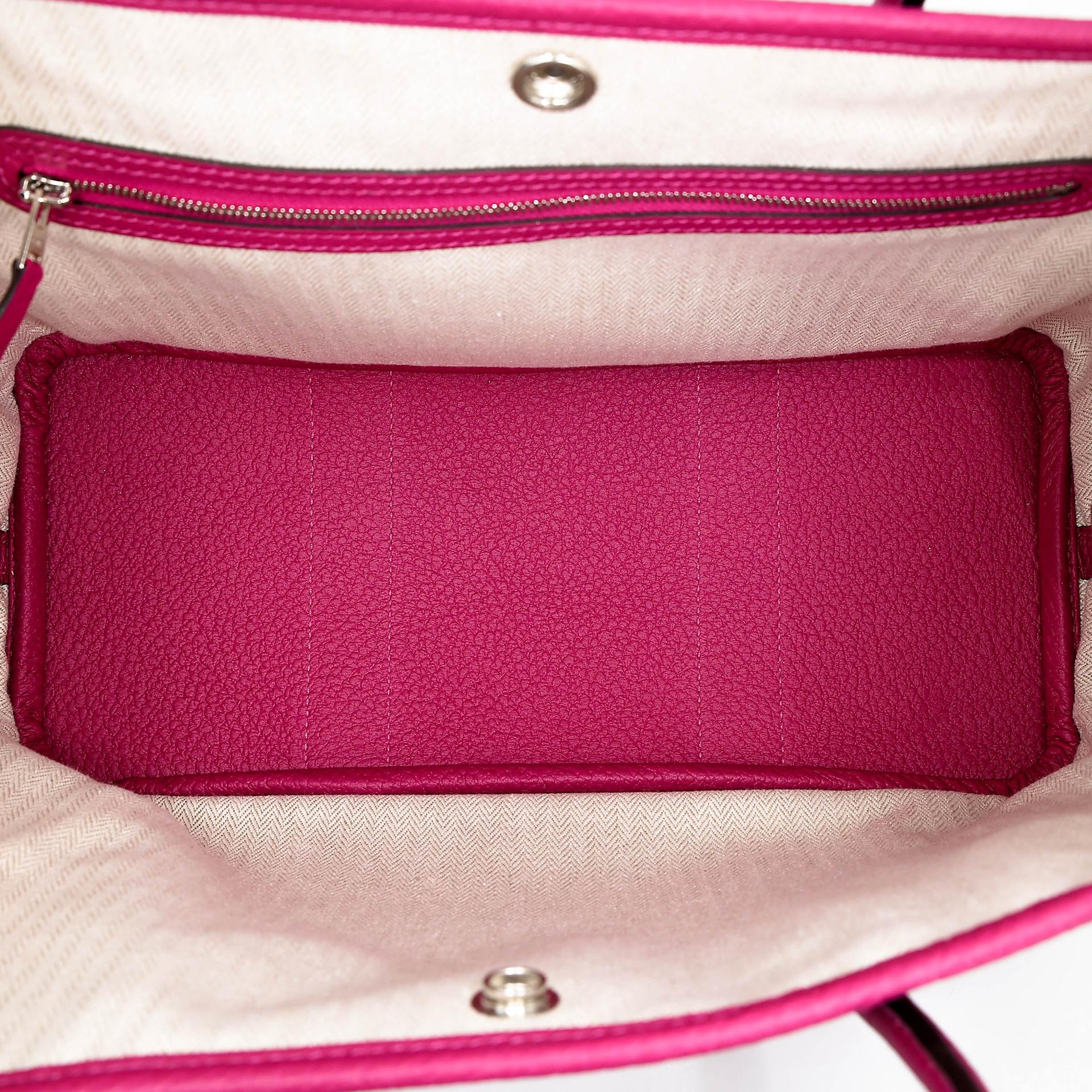 SA超美品 HERMÈS 愛馬仕 Garden Party 花園 TPM 30 L3 玫粉色 Rose Purple Negonda皮 銀扣 C刻 2018年 - 17