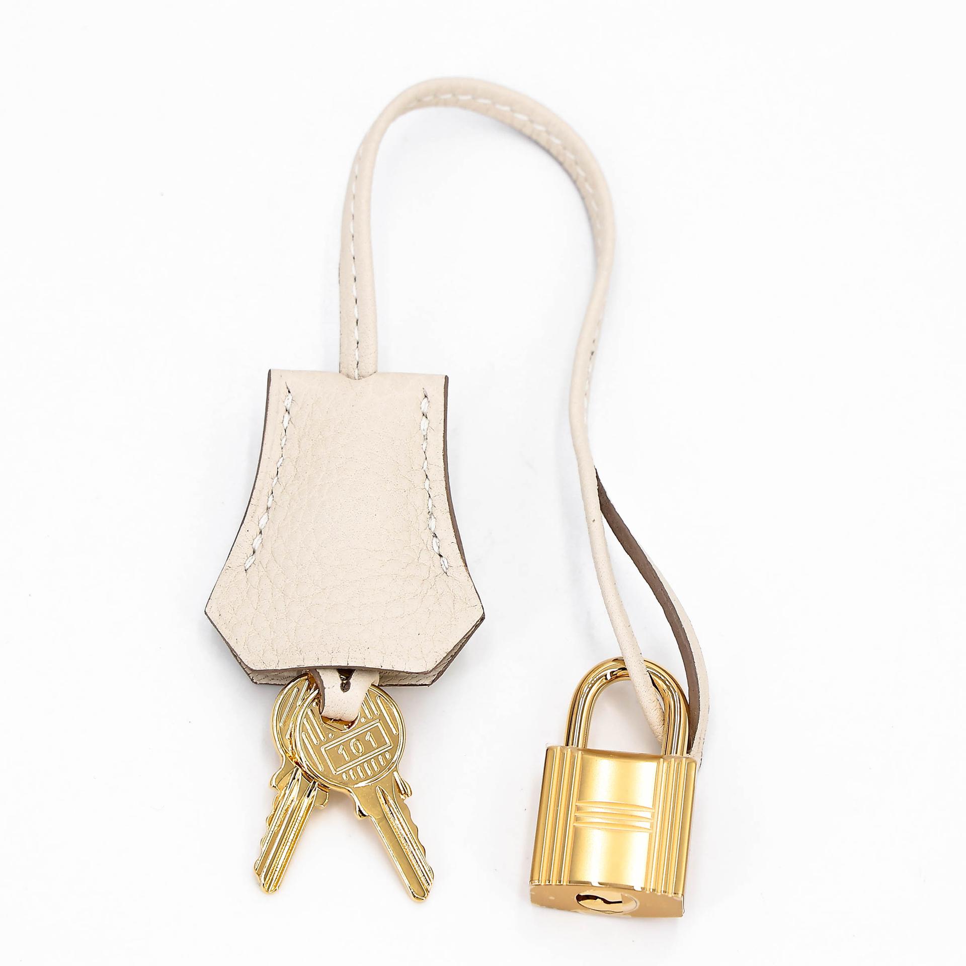 Brand New ( Rank N ) HERMÈS Birkin 30 Craie (10) Togo Gold hardware K (2025) - 18