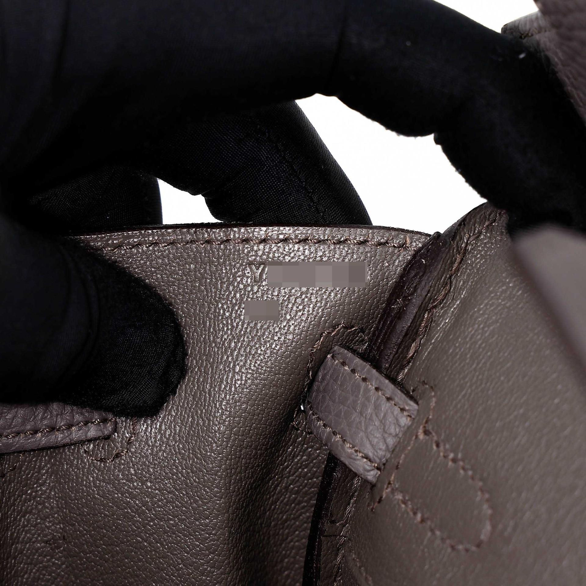 A美品 HERMÈS 爱马仕 Birkin 25 8F 锡器灰 Etain Togo小牛皮 玫瑰金扣 Y刻 2020年 - 14