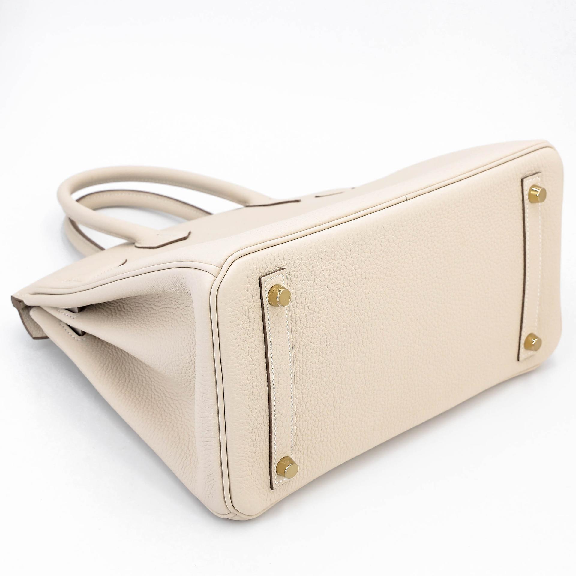 Brand New ( Rank N ) HERMÈS Birkin 30 Craie (10) Togo Gold hardware K (2025) - 7