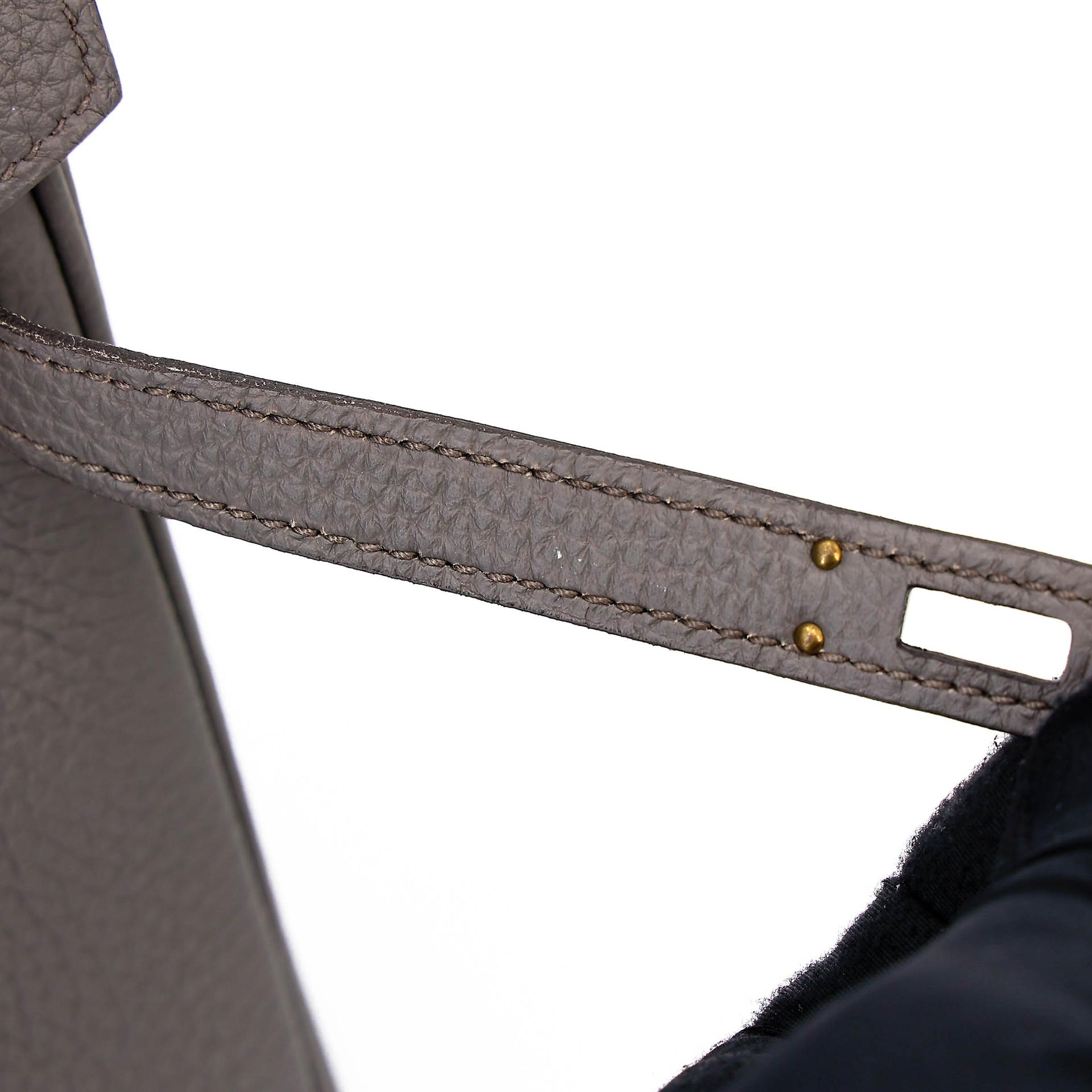 A美品 HERMÈS 爱马仕 Birkin 25 8F 锡器灰 Etain Togo小牛皮 玫瑰金扣 Y刻 2020年 - 9