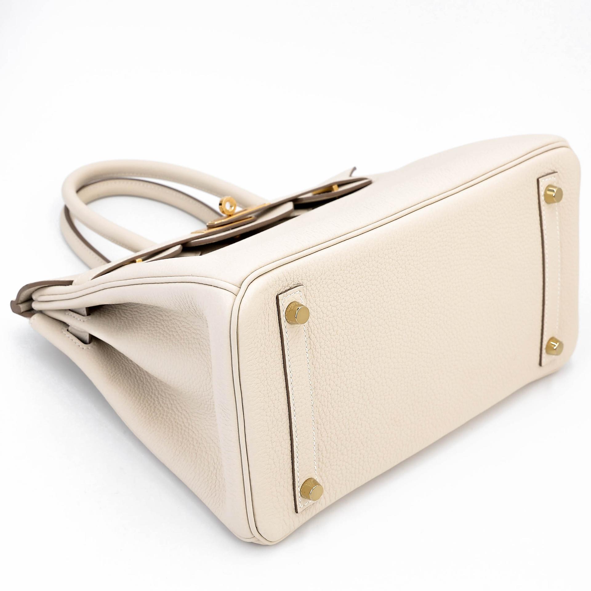 Brand New ( Rank N ) HERMÈS Birkin 30 Craie (10) Togo Gold hardware K (2025) - 5