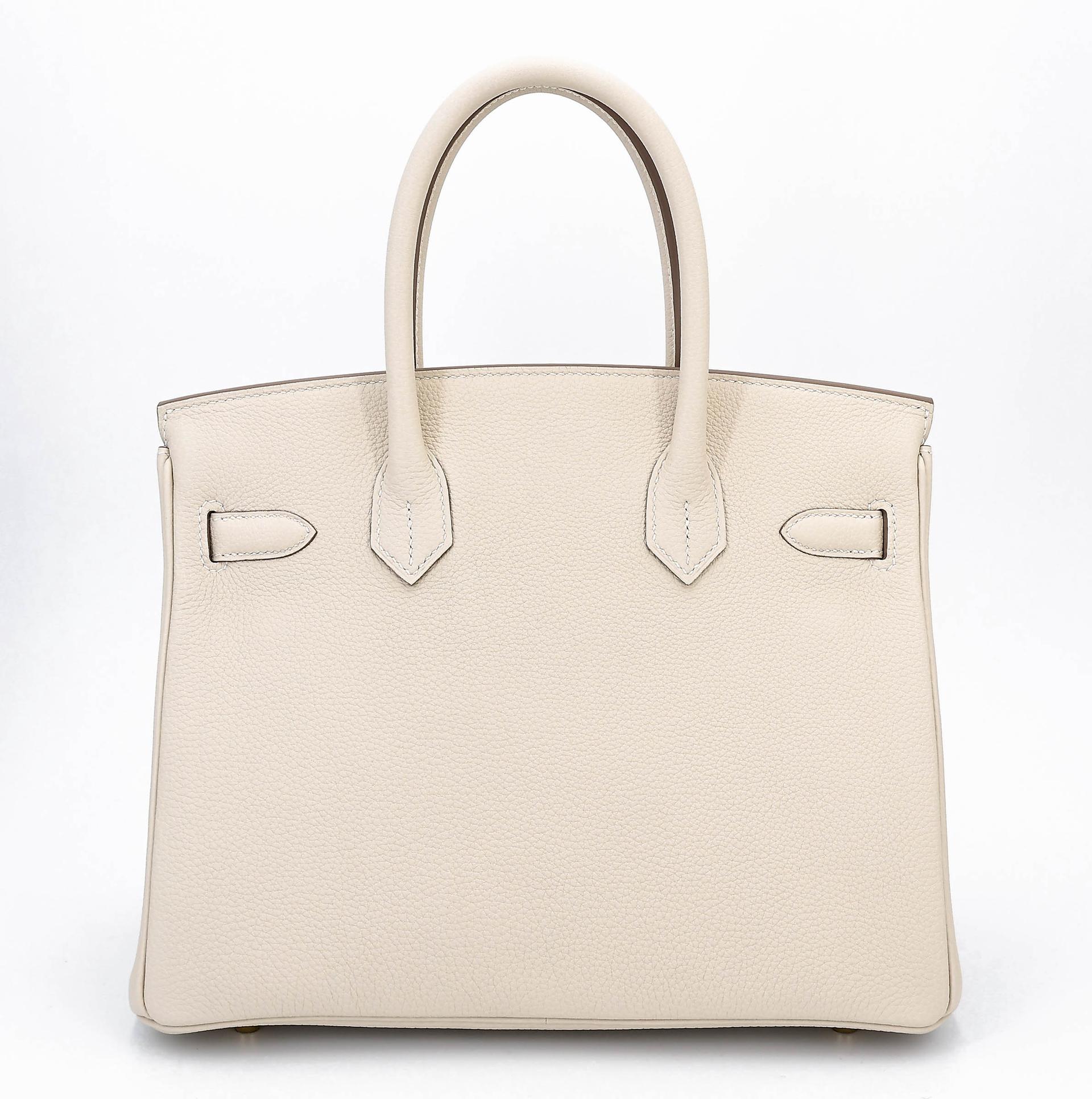 Brand New ( Rank N ) HERMÈS Birkin 30 Craie (10) Togo Gold hardware K (2025) - 2