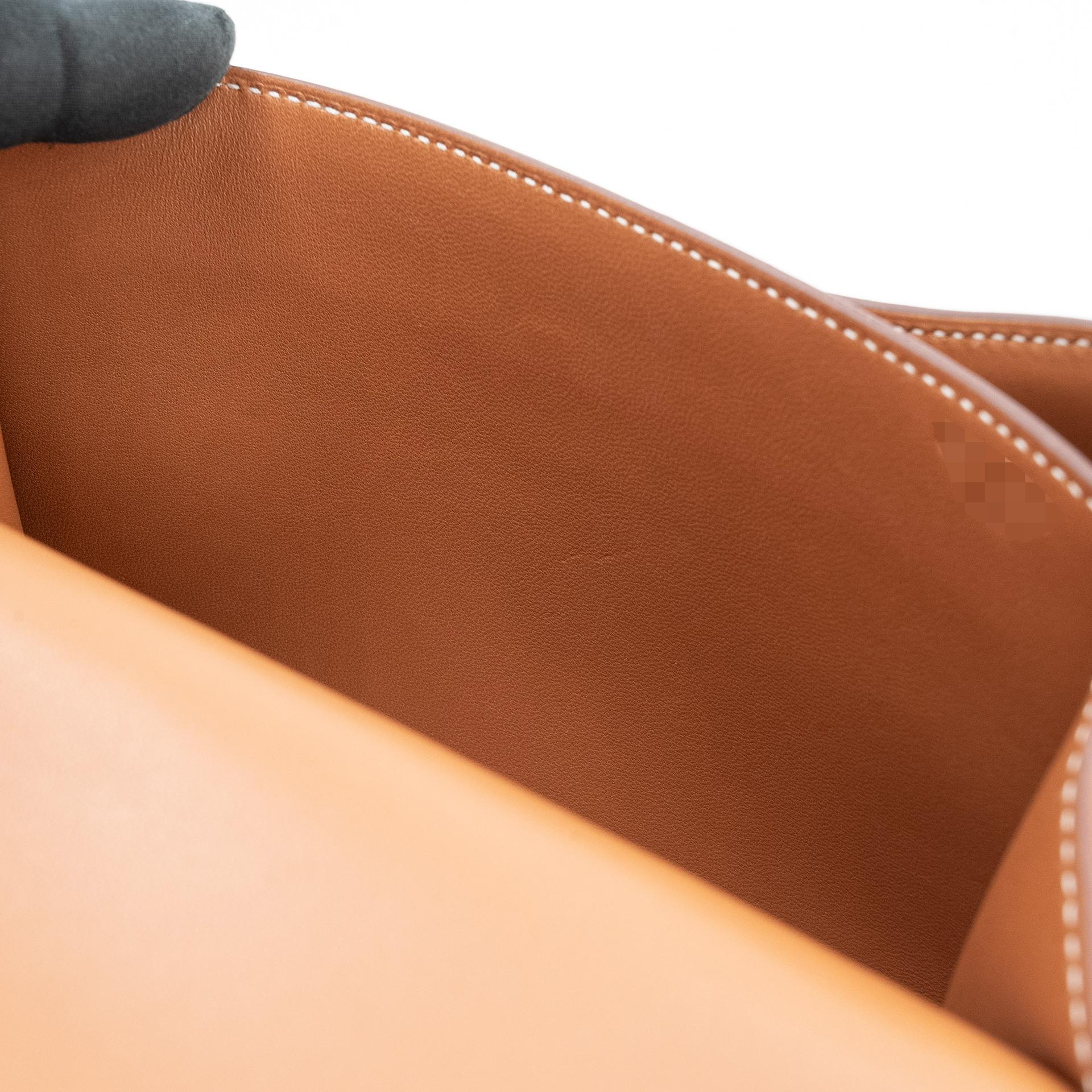 Very Good ( Rank A) HERMÈS Constance Mini Fauve (34) Barenia Palladium hardware C (2018) - 23