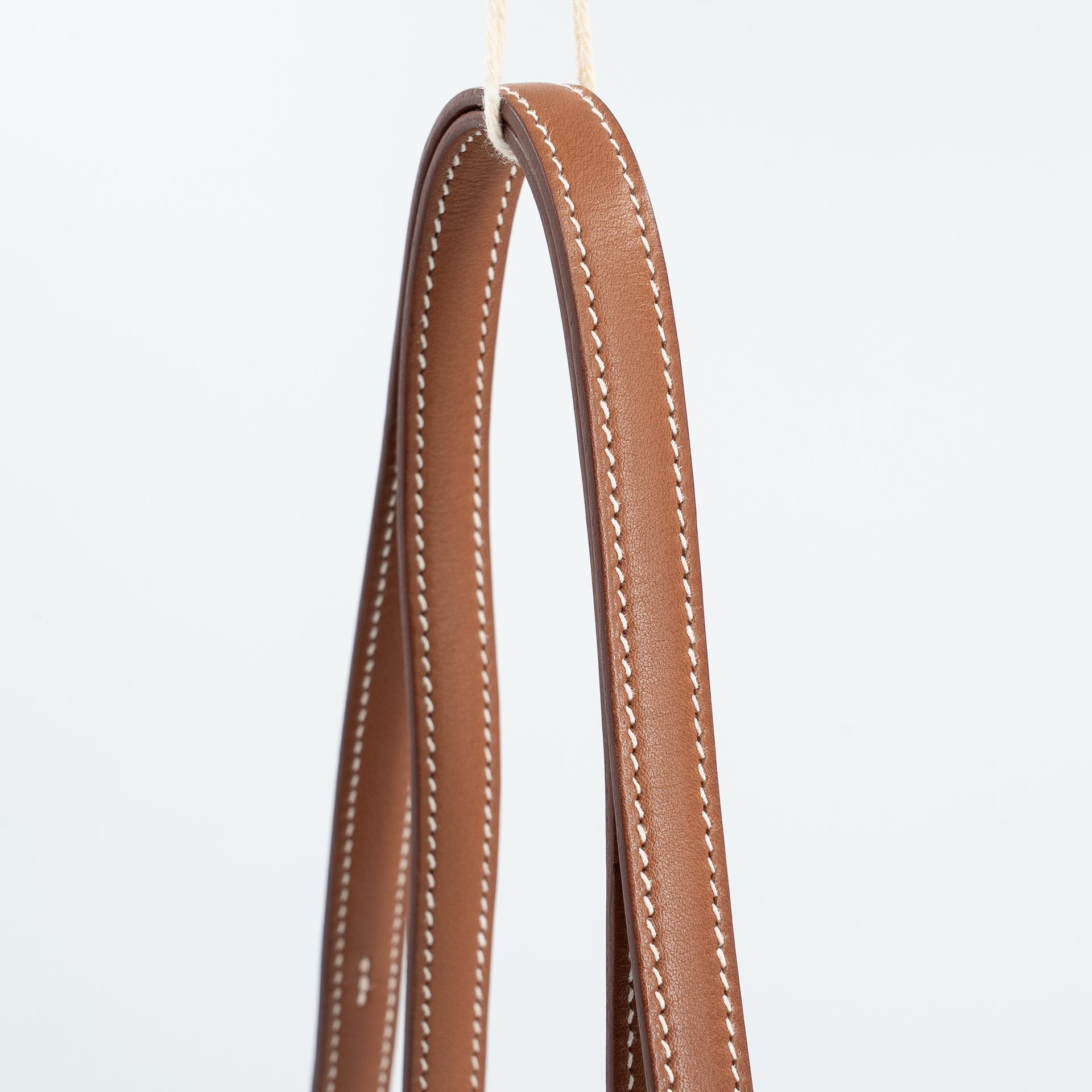 Very Good ( Rank A) HERMÈS Constance Mini Fauve (34) Barenia Palladium hardware C (2018) - 3