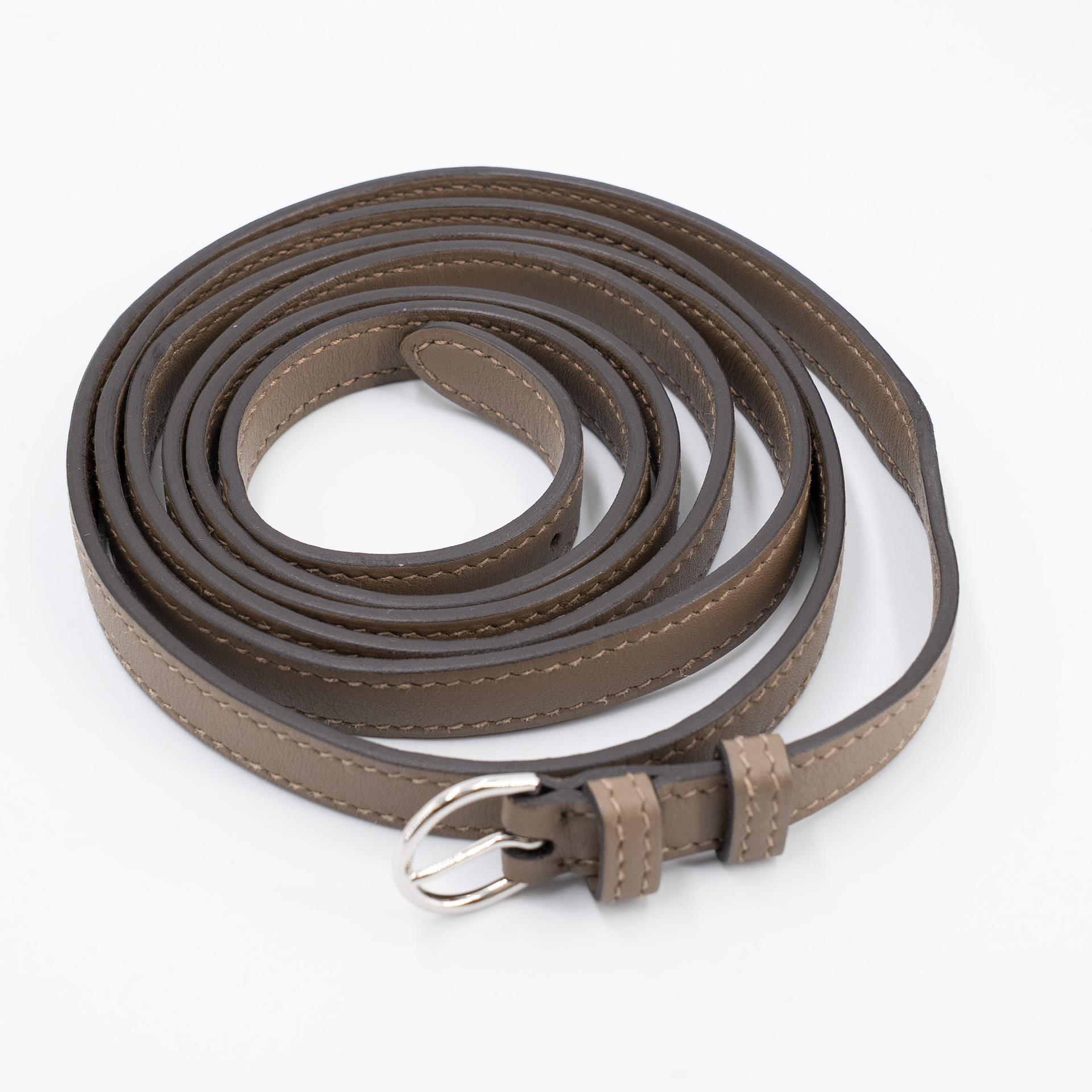 Very Good ( Rank A) HERMÈS 24/24 - 21 mini Beige Marfa (8Q) Etoupe (18) Evercolor Swift Palladium hardware Z (2021) - 17