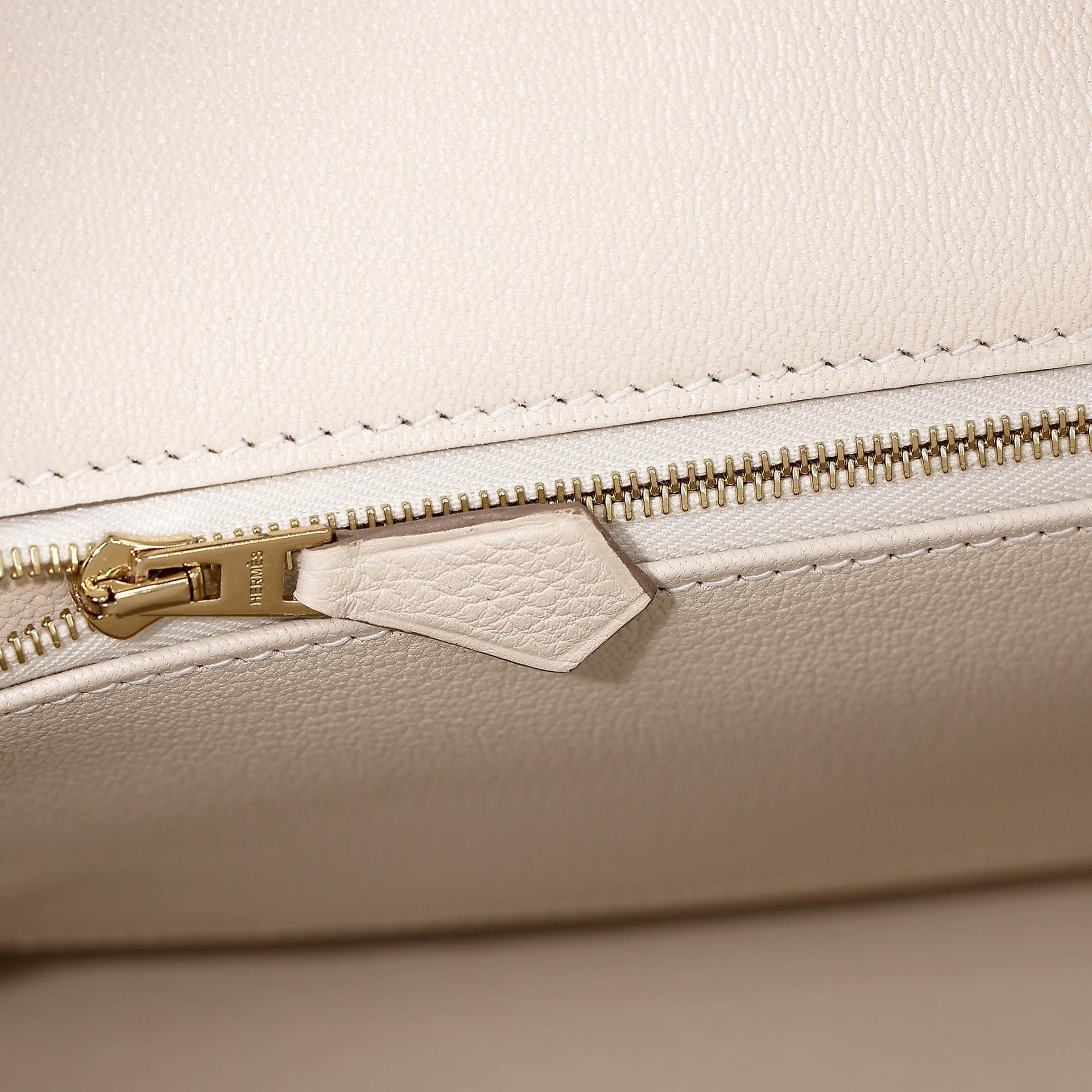 Brand New ( Rank N ) HERMÈS Birkin 30 Craie (10) Togo Gold hardware K (2025) - 12