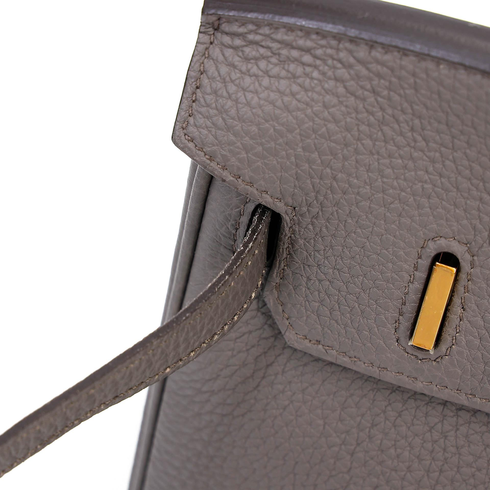 A美品 HERMÈS 爱马仕 Birkin 25 8F 锡器灰 Etain Togo小牛皮 玫瑰金扣 Y刻 2020年 - 10