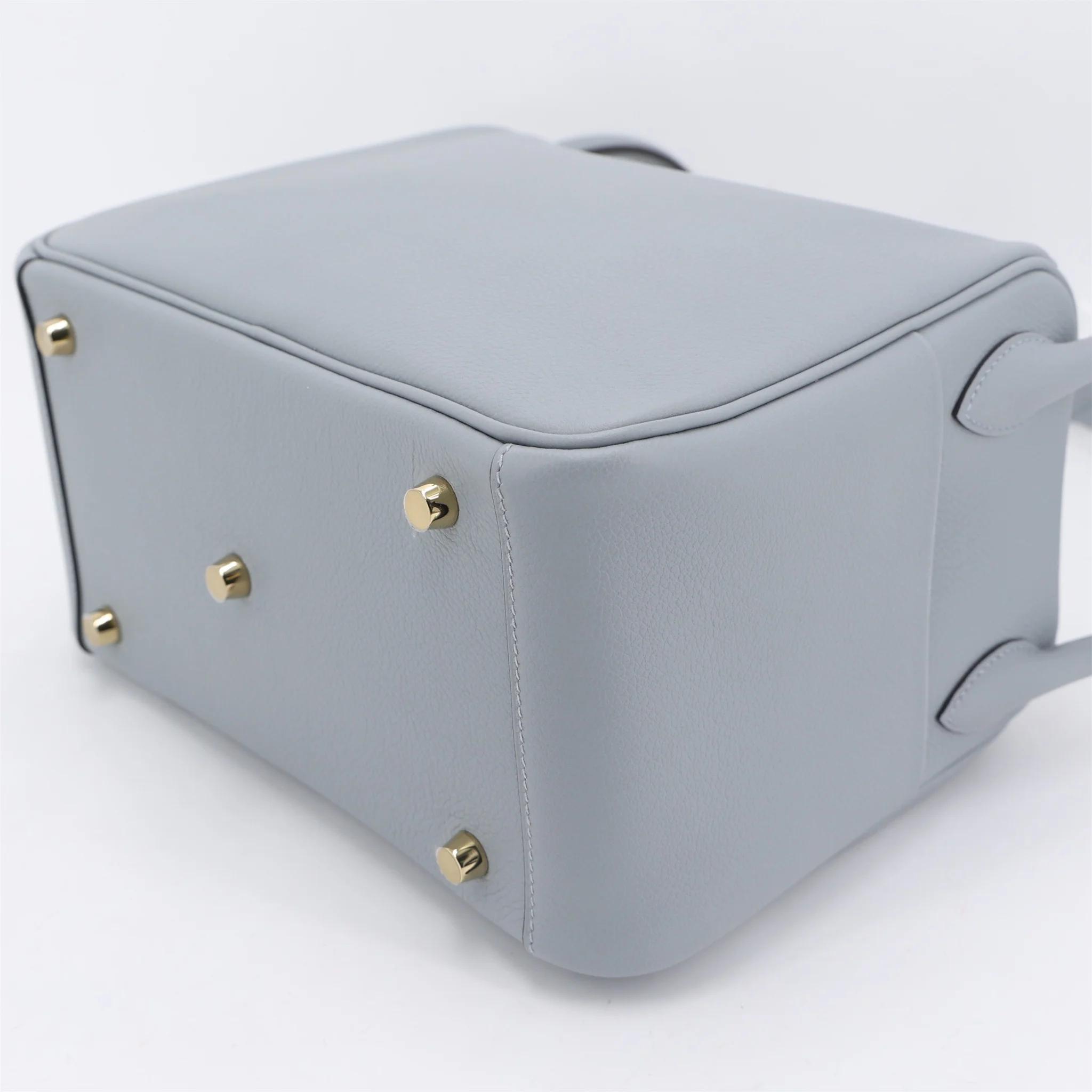 Brand New ( Rank N ) HERMÈS Lindy 26 Gris Pantin (P0) Evercolor Palladium hardware K (2025) - 7