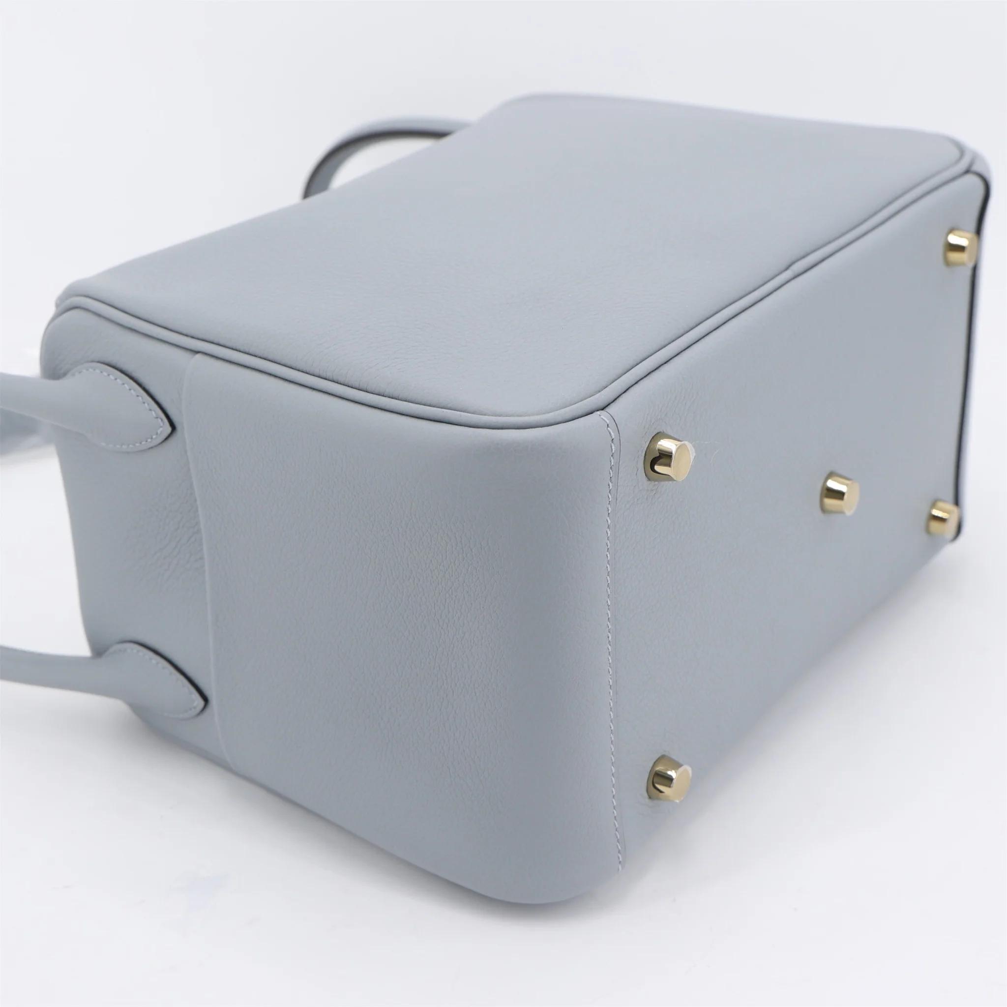 Brand New ( Rank N ) HERMÈS Lindy 26 Gris Pantin (P0) Evercolor Palladium hardware K (2025) - 6