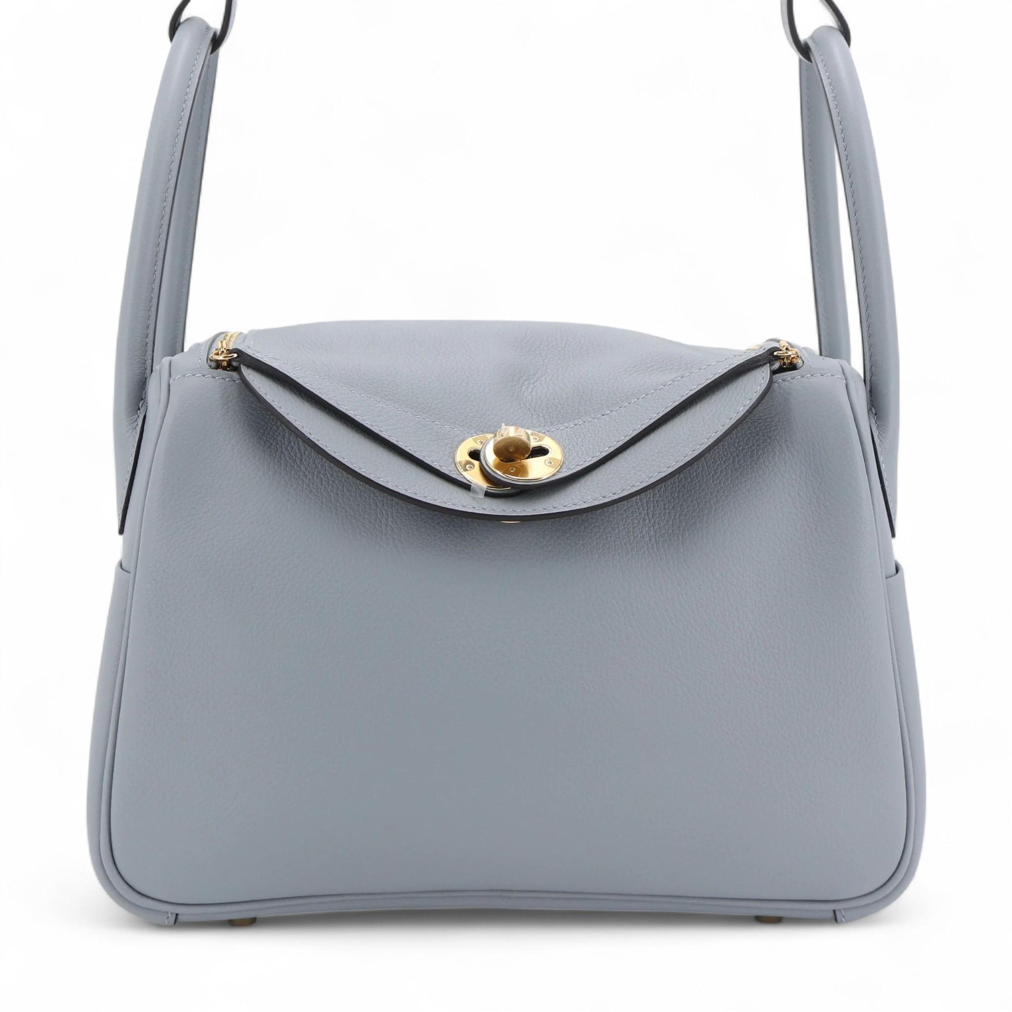 Brand New ( Rank N ) HERMÈS Lindy 26 Gris Pantin (P0) Evercolor Palladium hardware K (2025) - 1