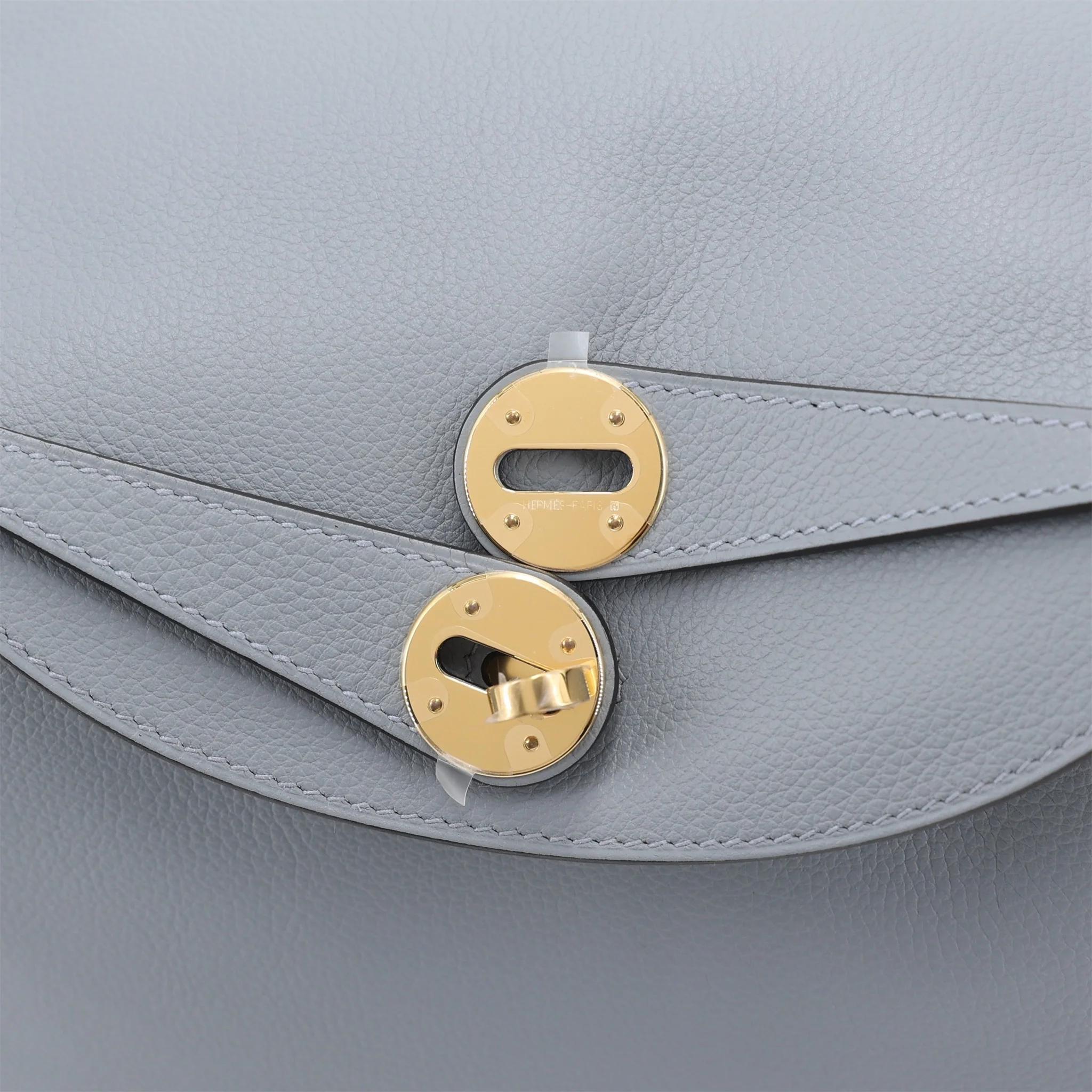 Brand New ( Rank N ) HERMÈS Lindy 26 Gris Pantin (P0) Evercolor Palladium hardware K (2025) - 8
