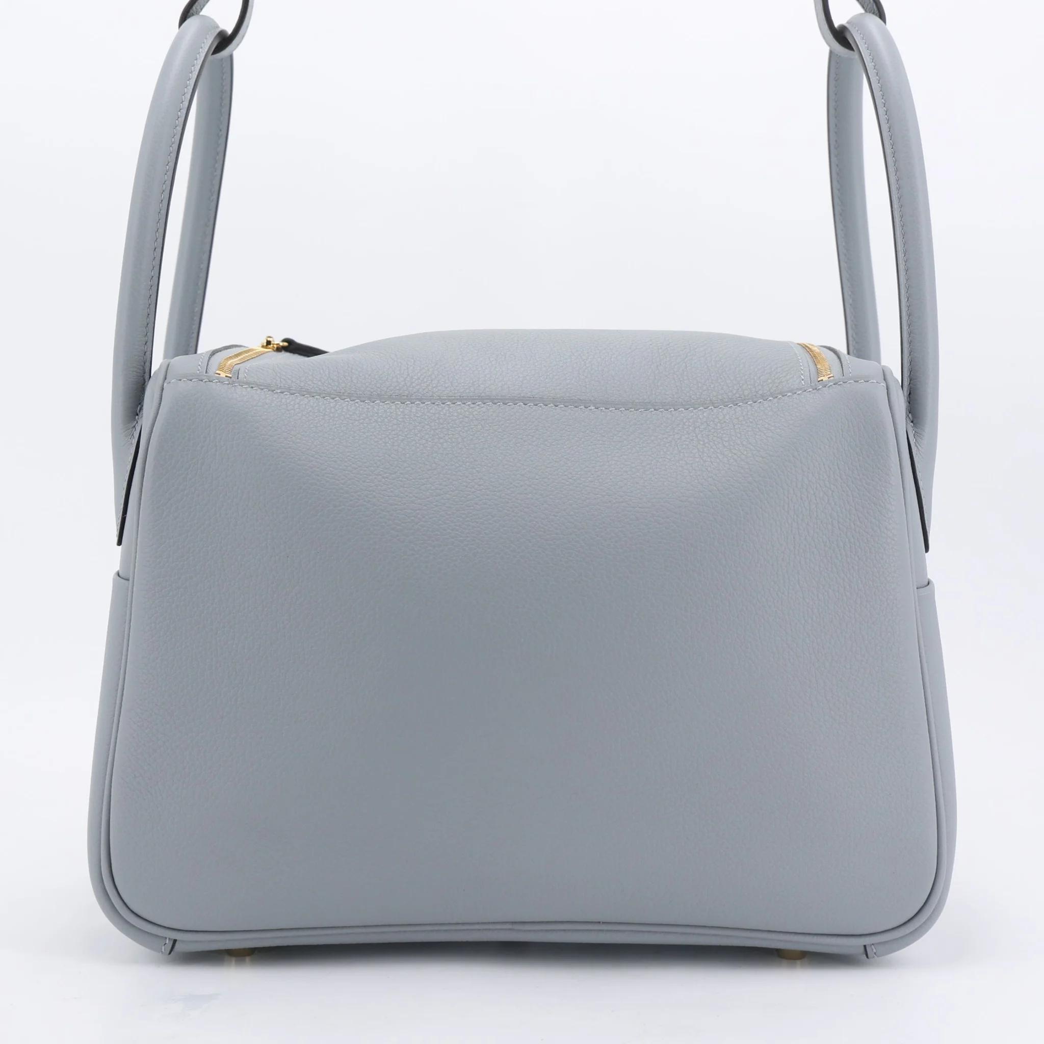 Brand New ( Rank N ) HERMÈS Lindy 26 Gris Pantin (P0) Evercolor Palladium hardware K (2025) - 2